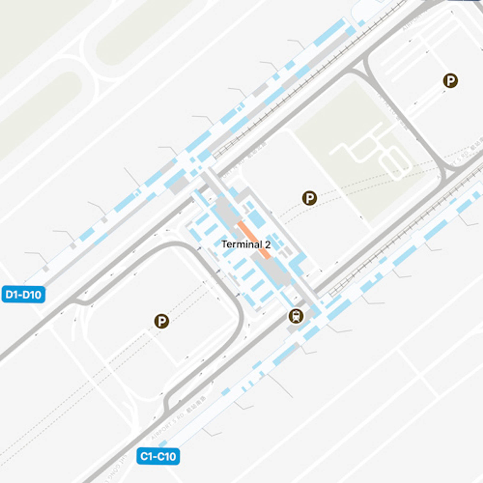Taiwan Taoyuan Airport TPE Terminal 2 Map