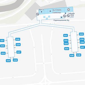 Paris de Gaulle Airport Terminal 2G Map & Guide