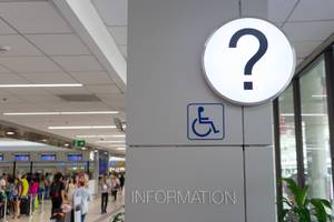 airport information stand