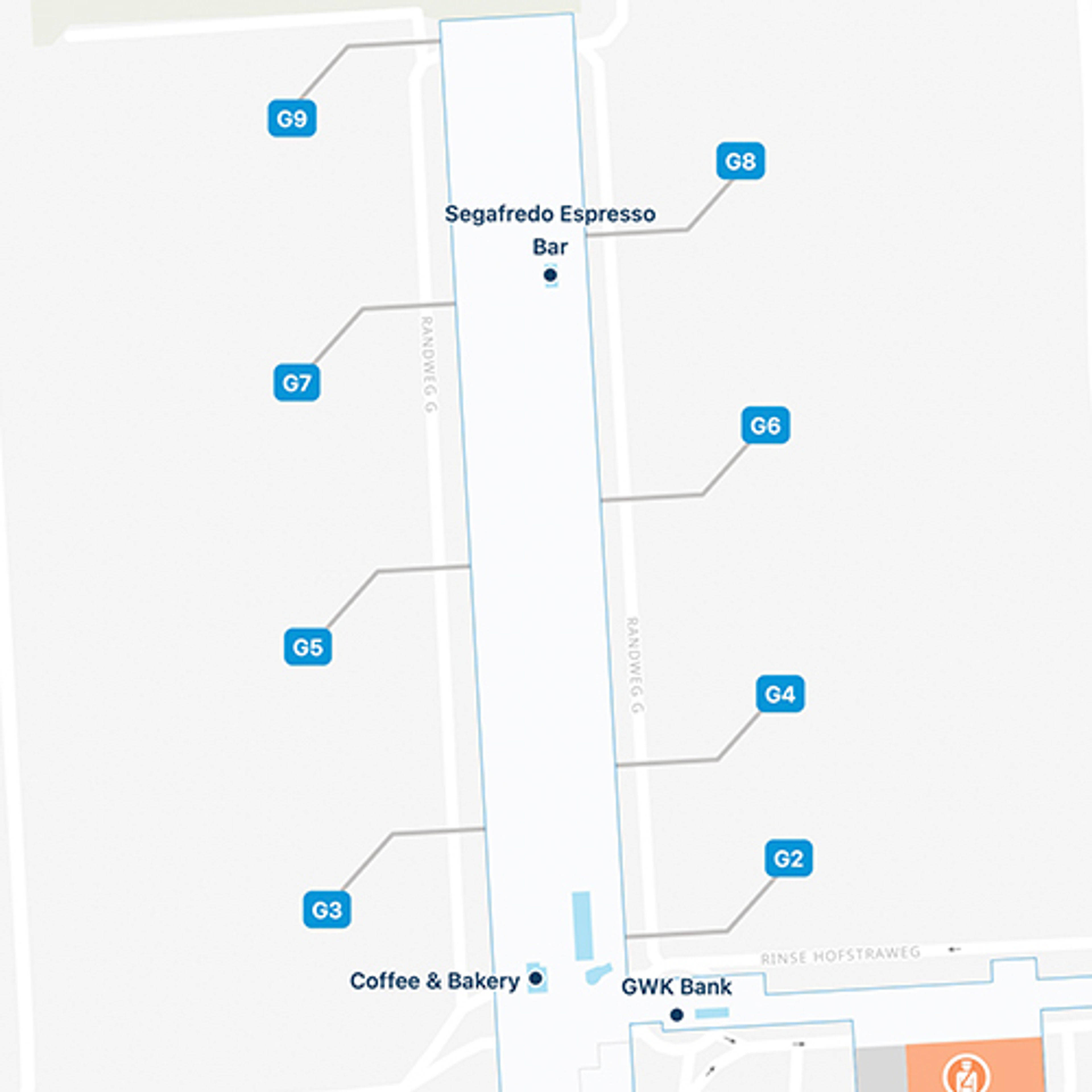 AMS Concourse G Map
