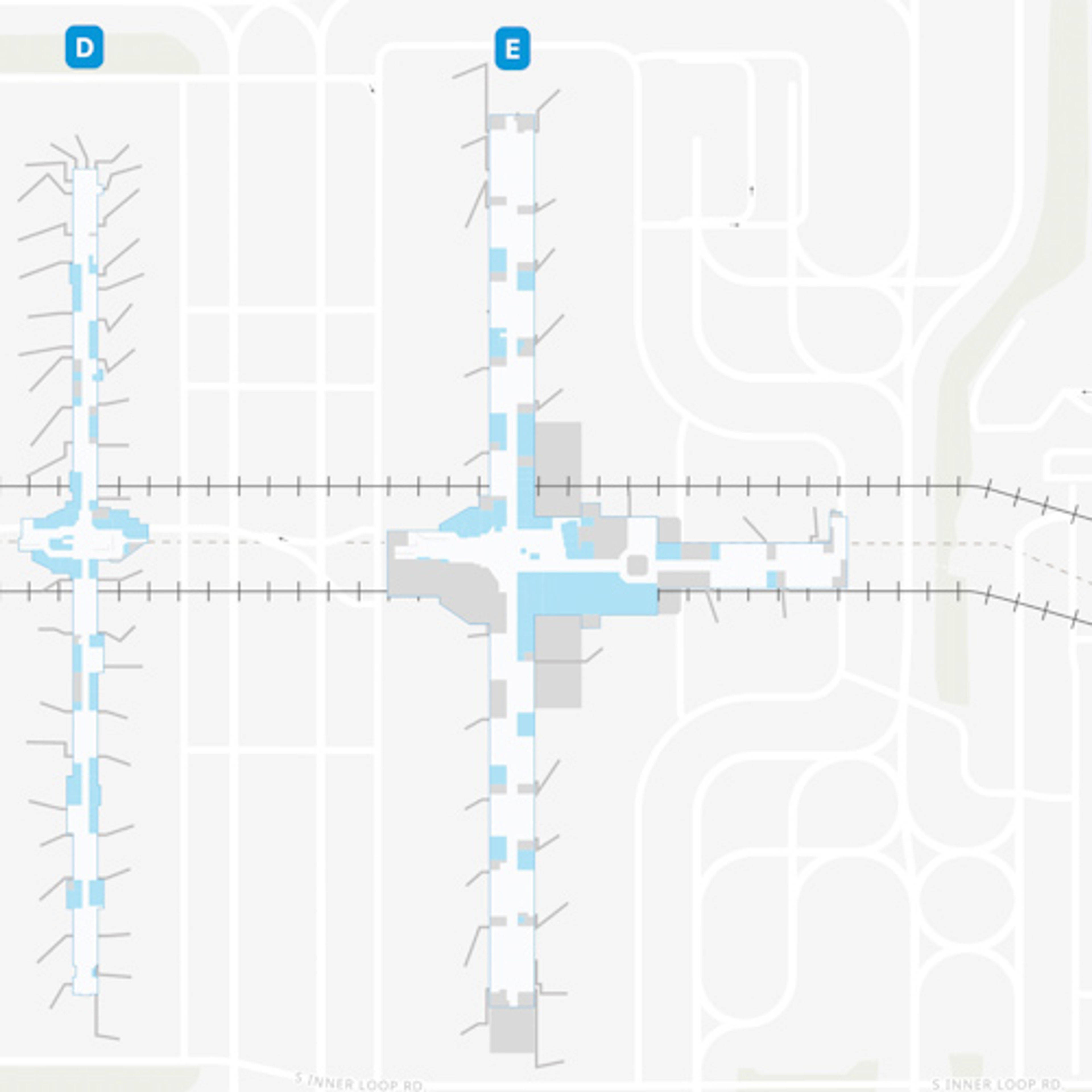 Hartsfield Jackson Atlanta Airport ATL Concourse E Map