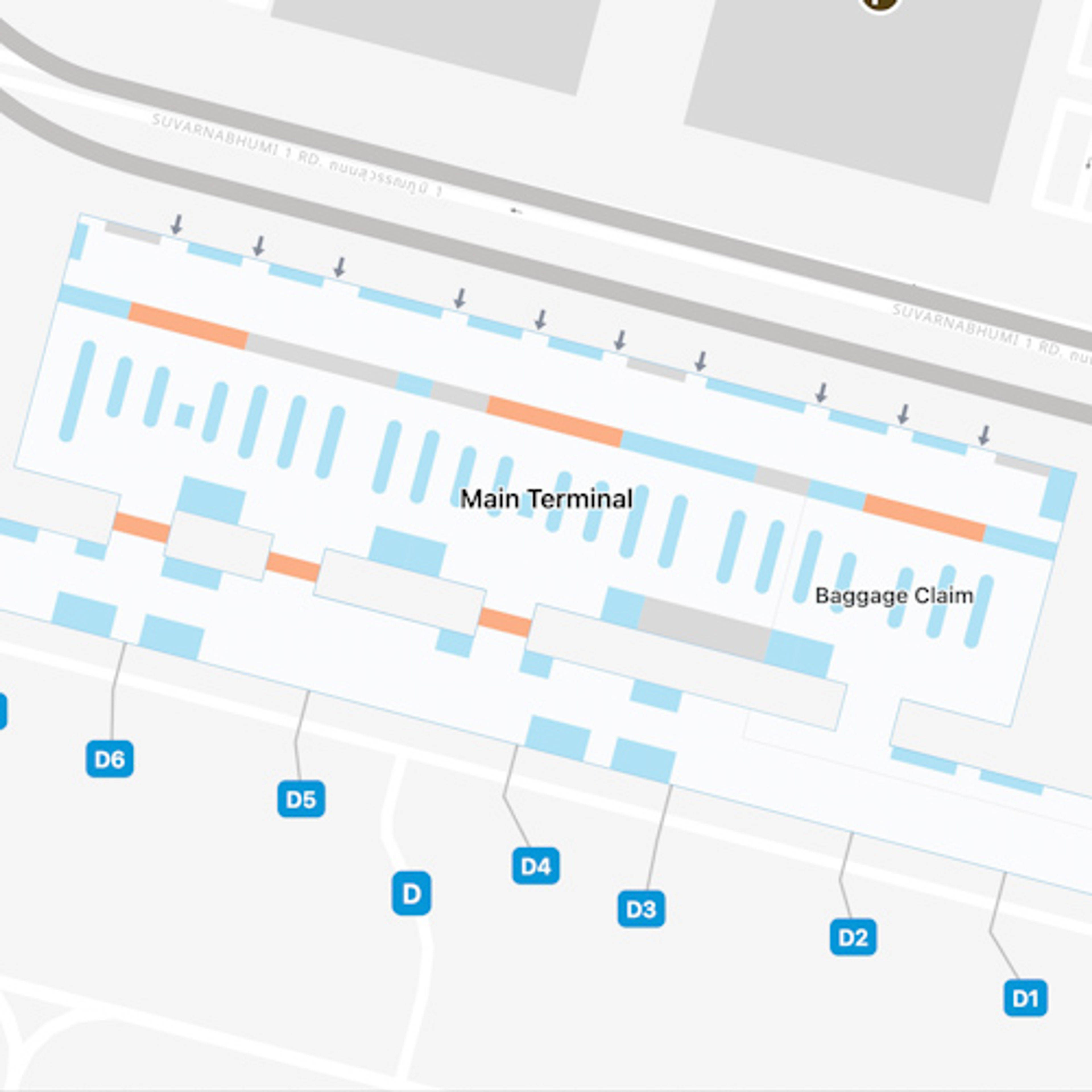 BKK Main Terminal Map