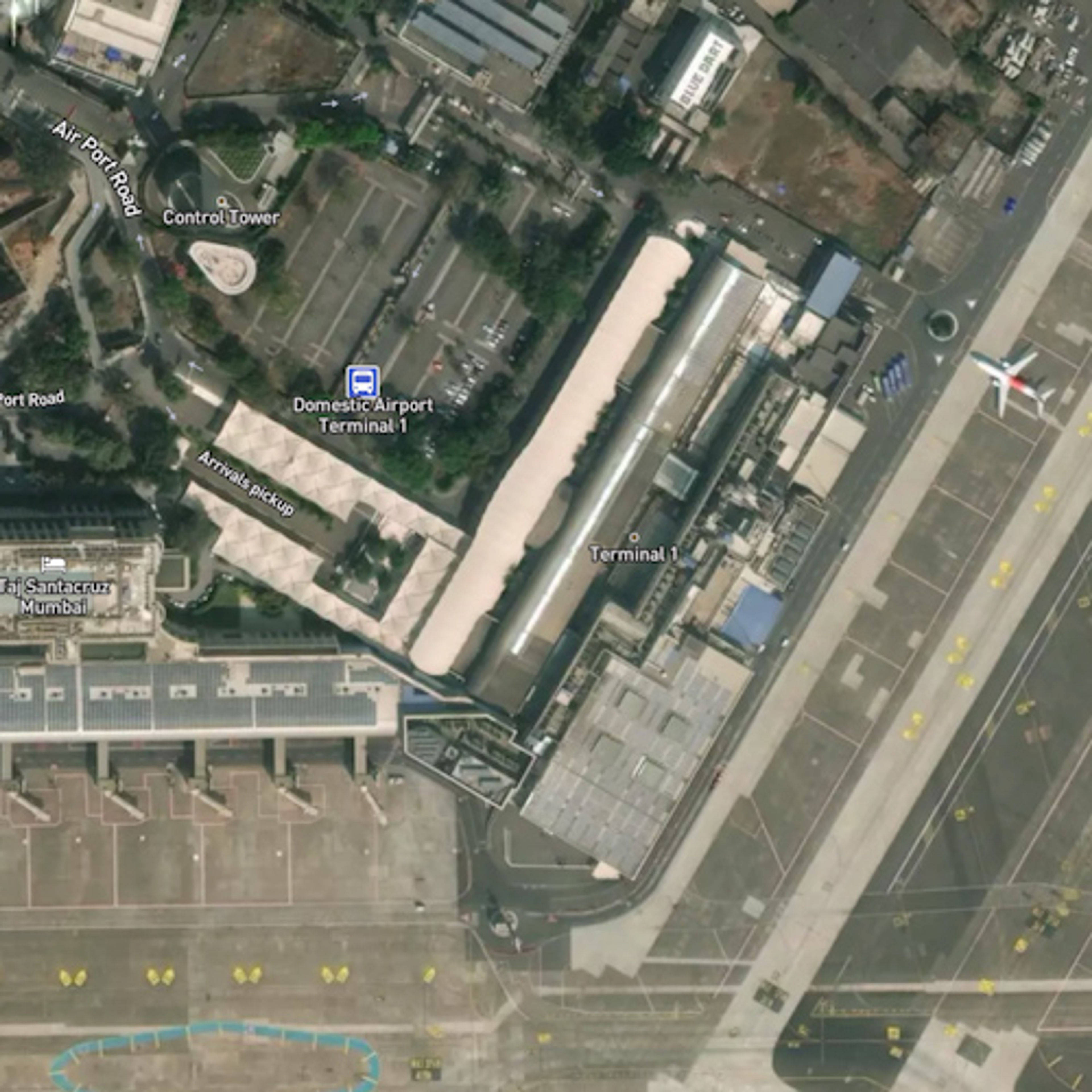 Mumbai Chhatrapati Shivaji Airport BOM Domestic Terminal Map