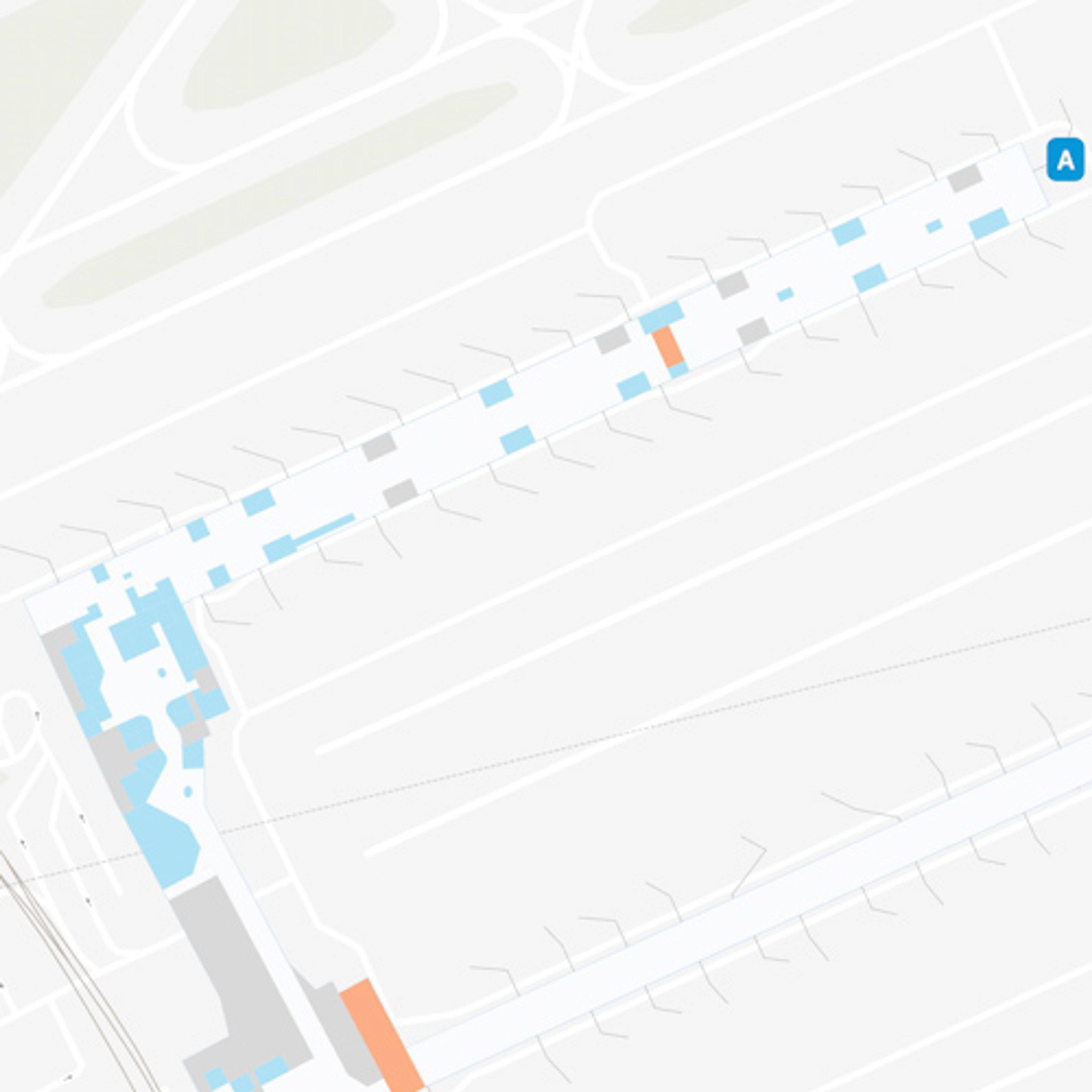 Brussels Airport BRU Concourse A Map