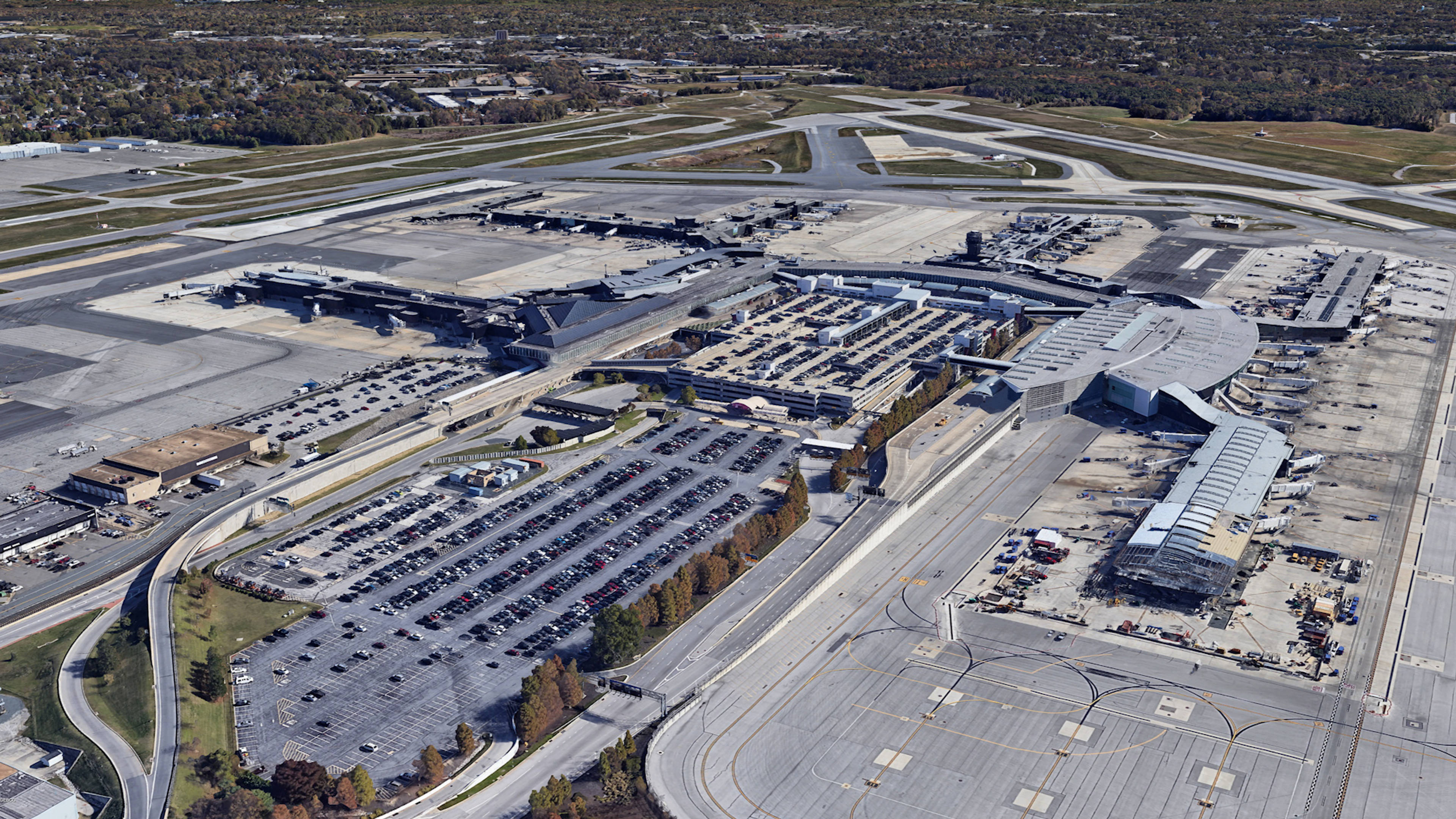  Aerial View of Baltimore Airport Parking