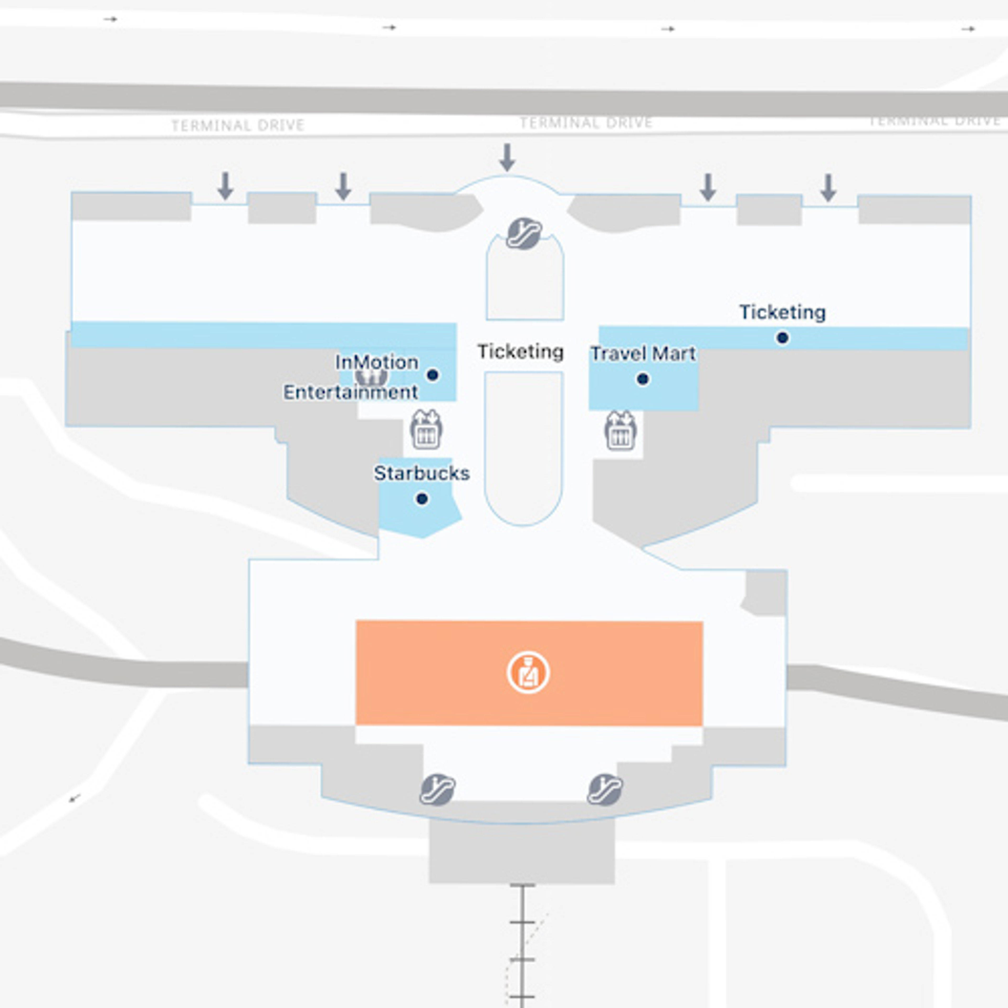 CVG Main Terminal Map