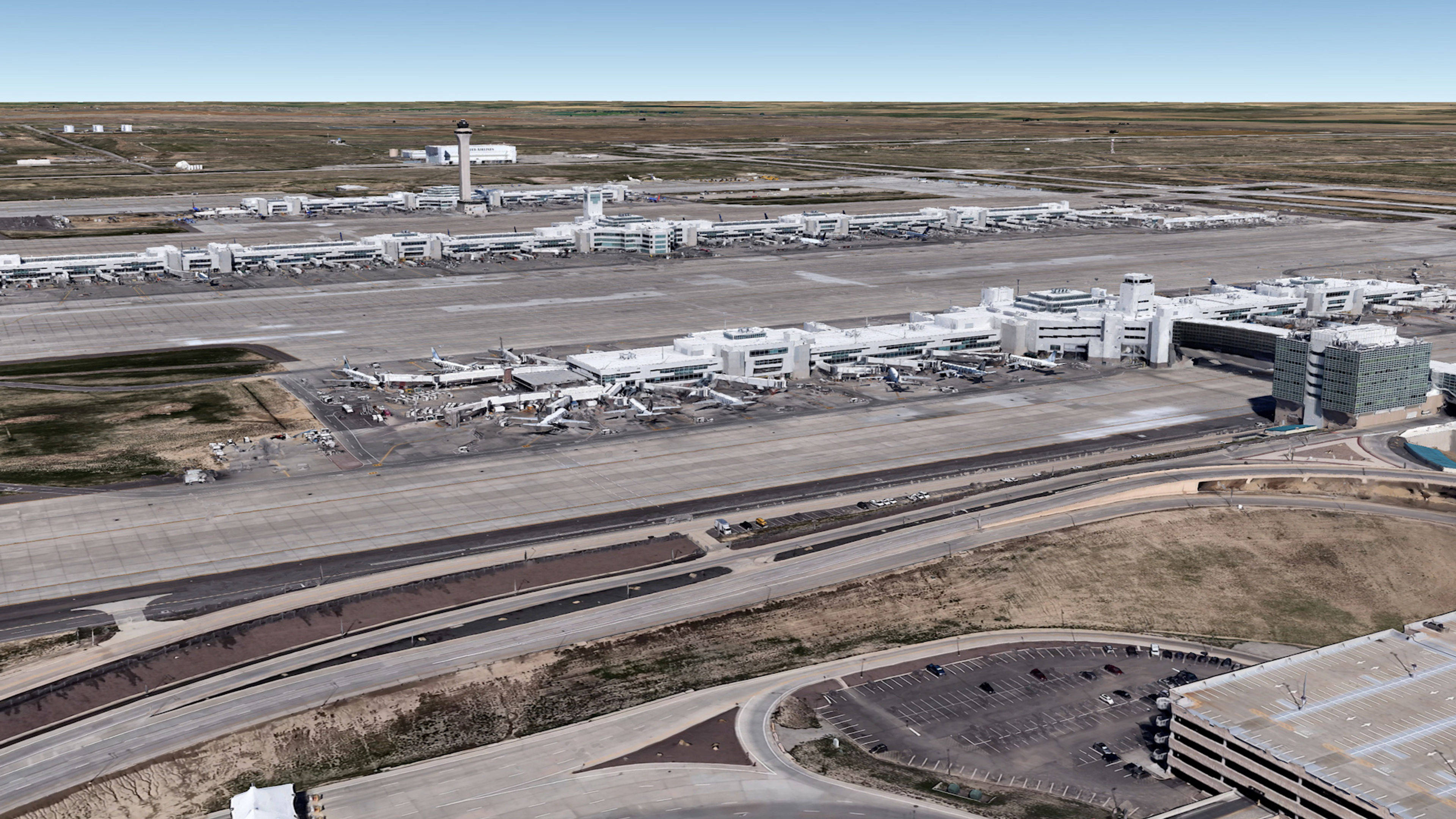 Aerial View of Denver Airport