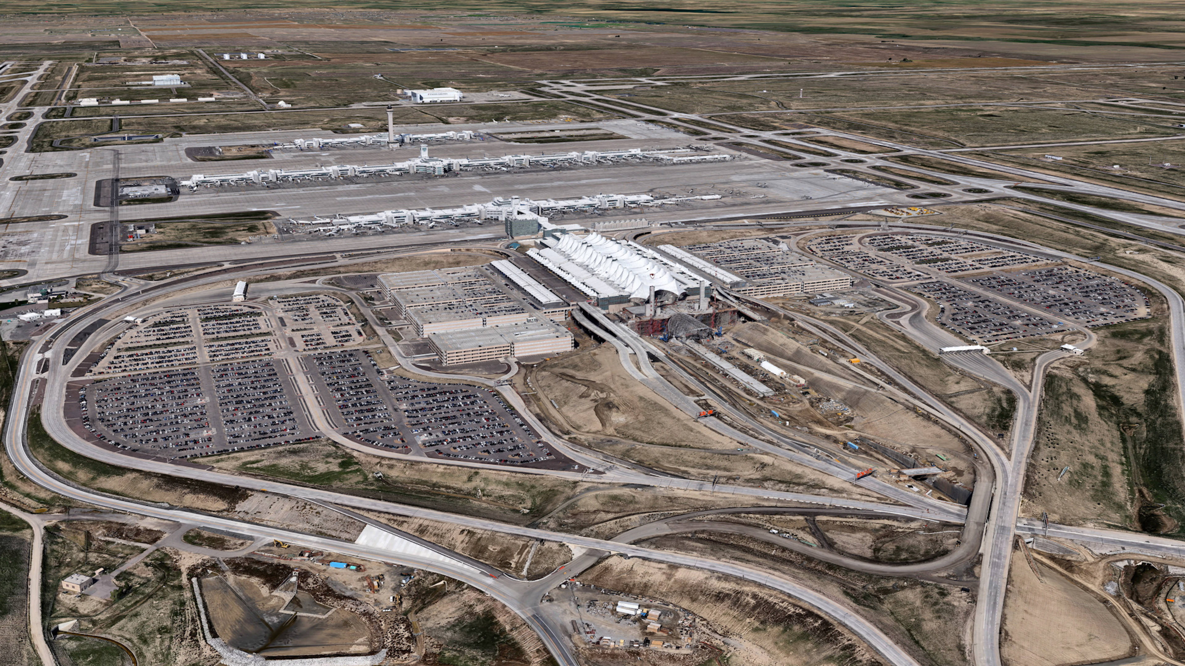  Aerial View of Denver Airport Parking