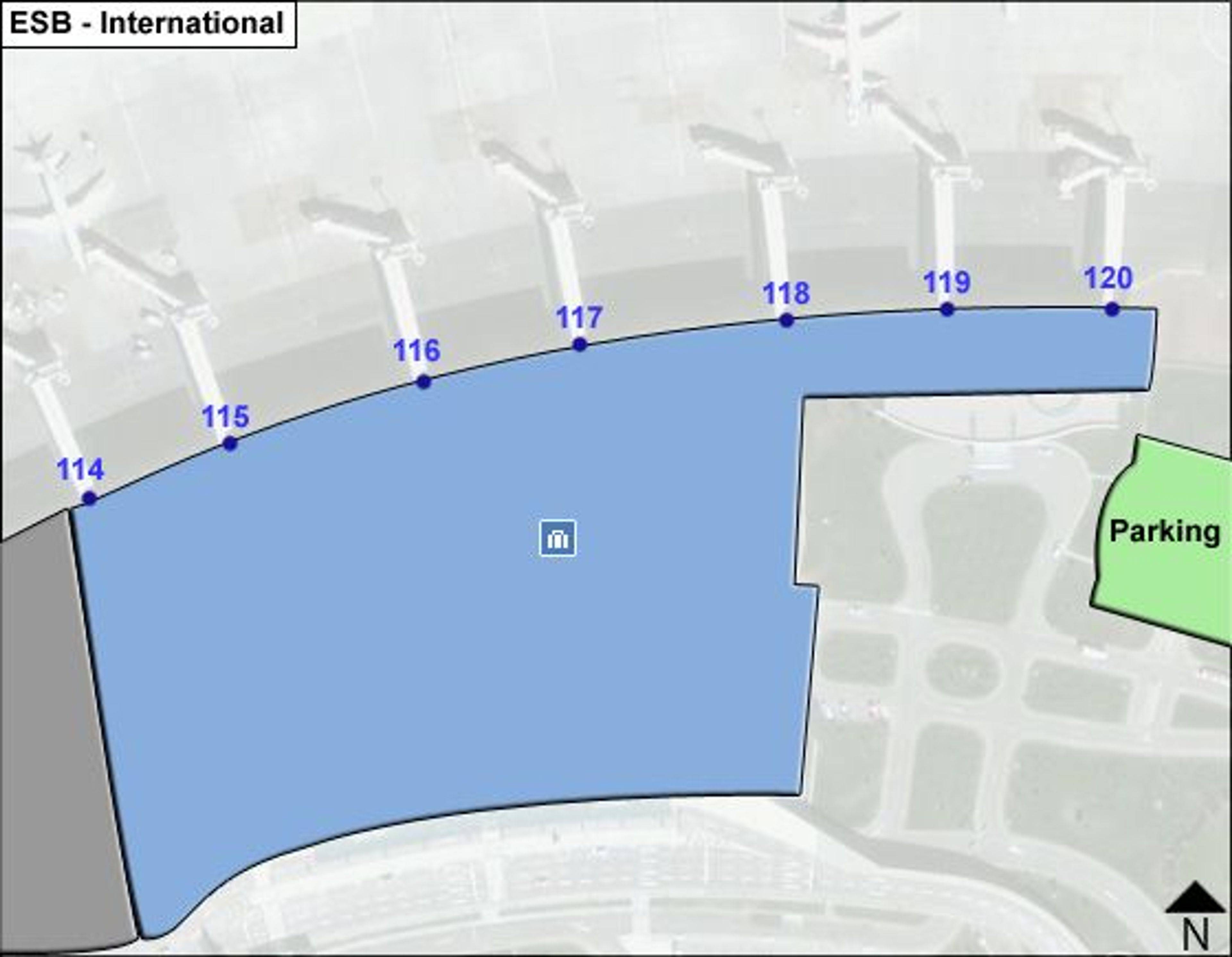 ESB Intl Terminal Map
