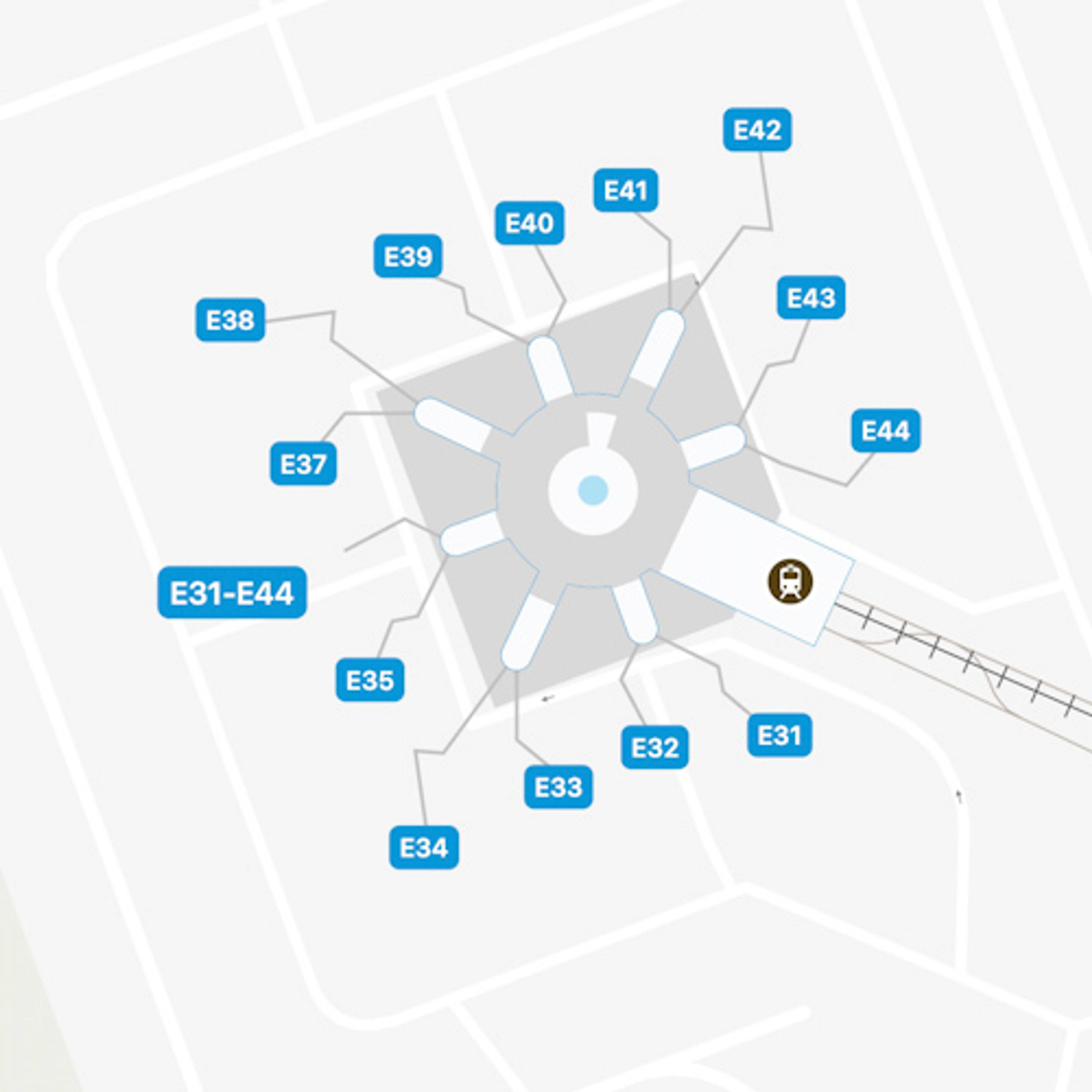 Rome Leonardo da Vinci Airport FCO Terminal 5 Map