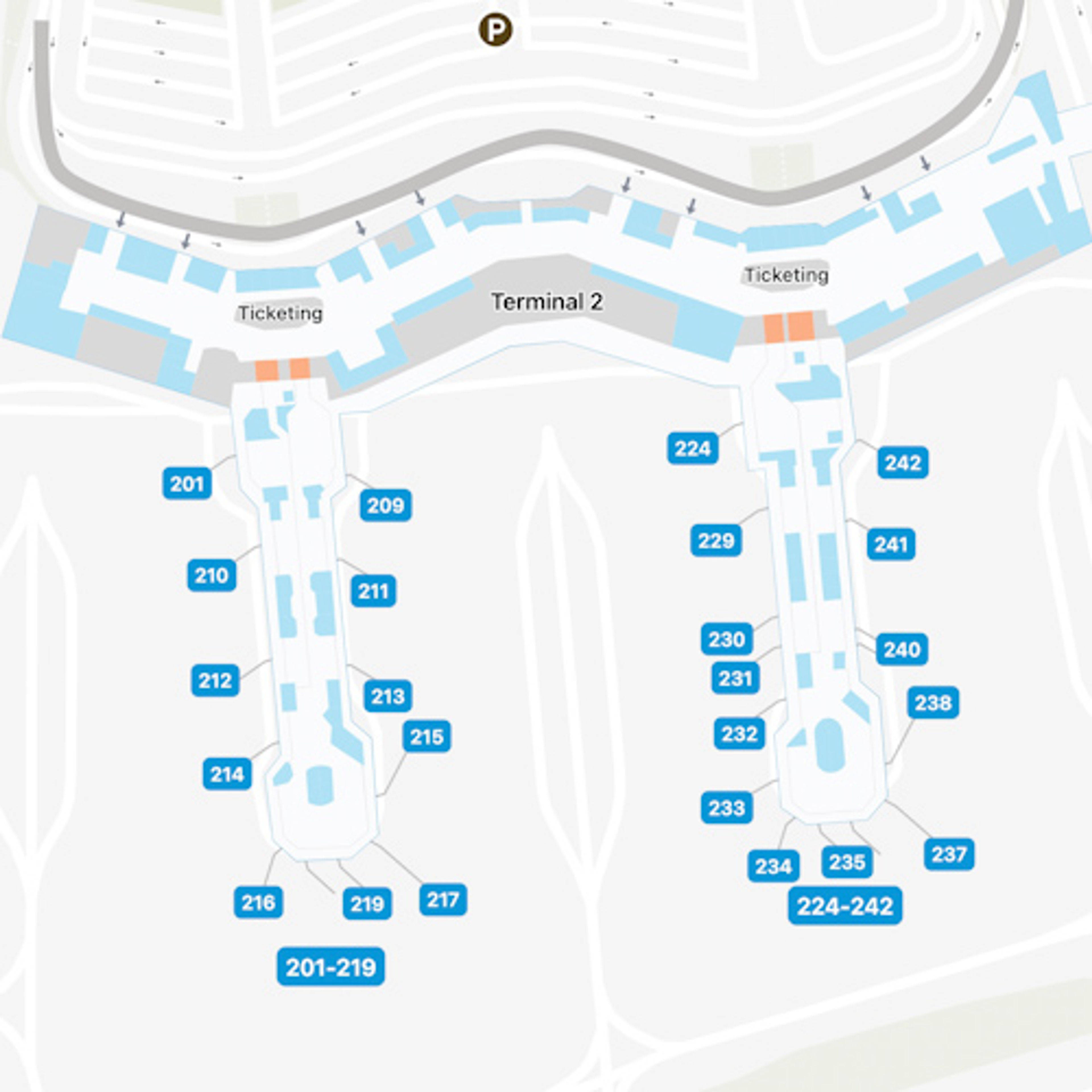 GRU Terminal 2 Map
