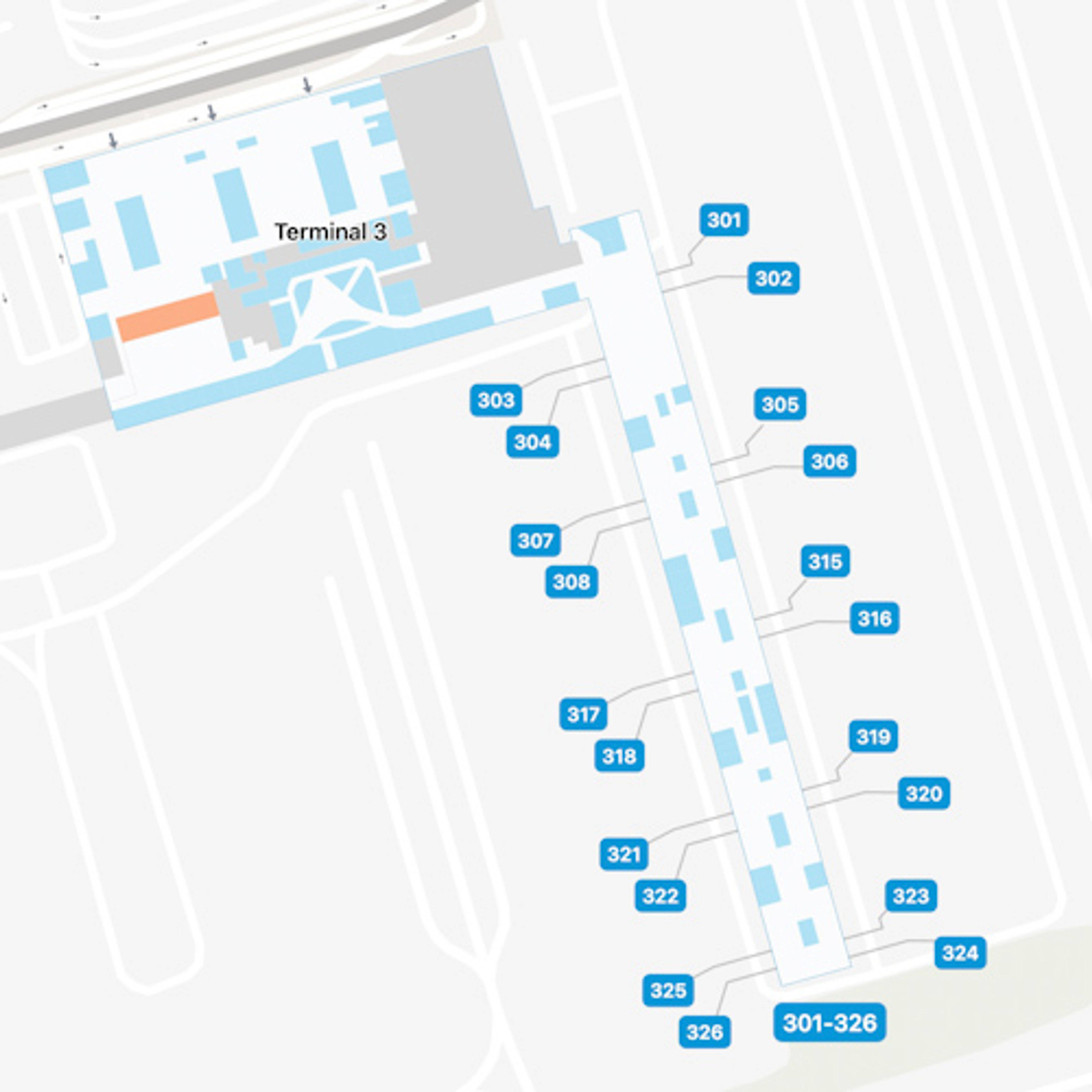 GRU Terminal 3 Map