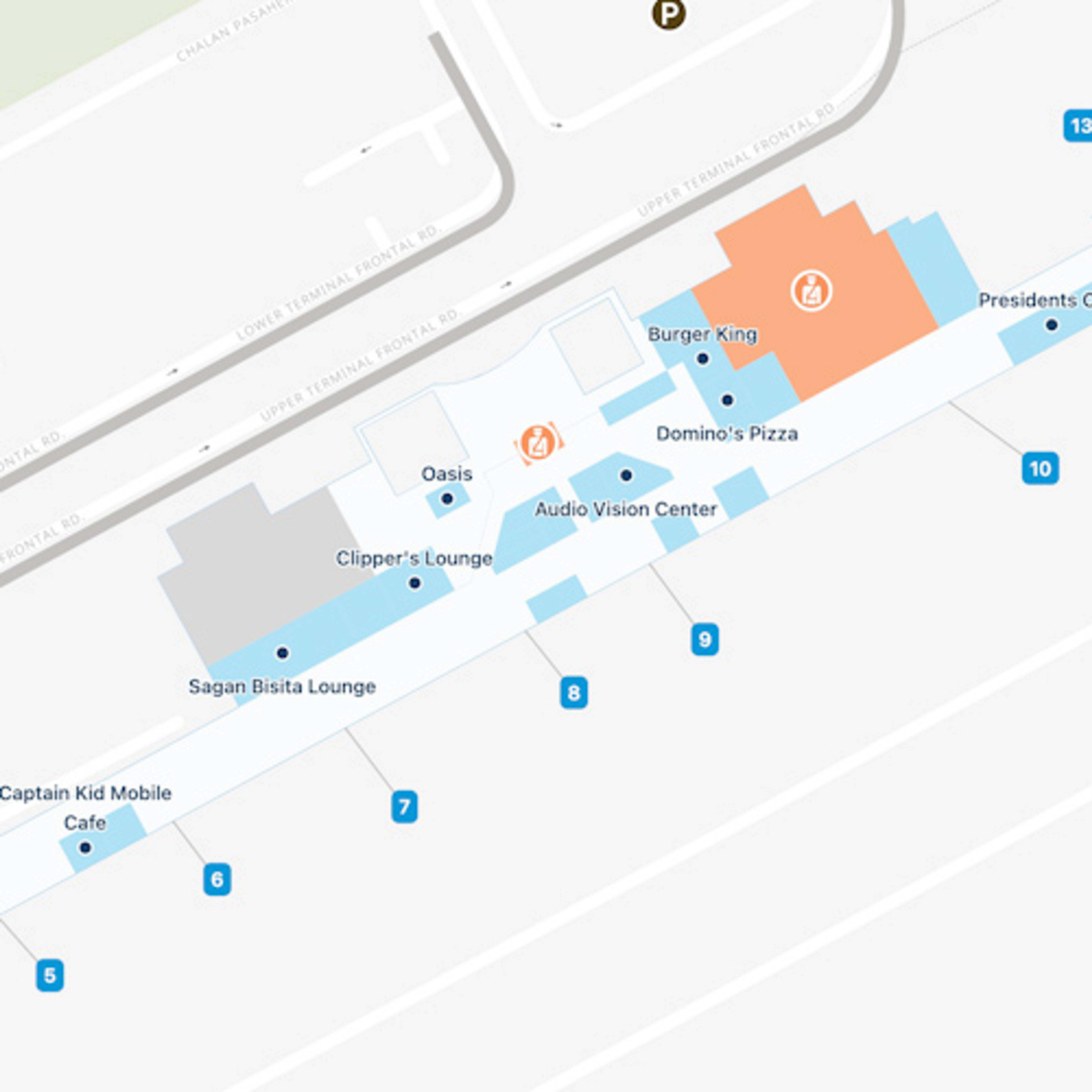 Guam Won Pat Airport GUM East Concourse Map