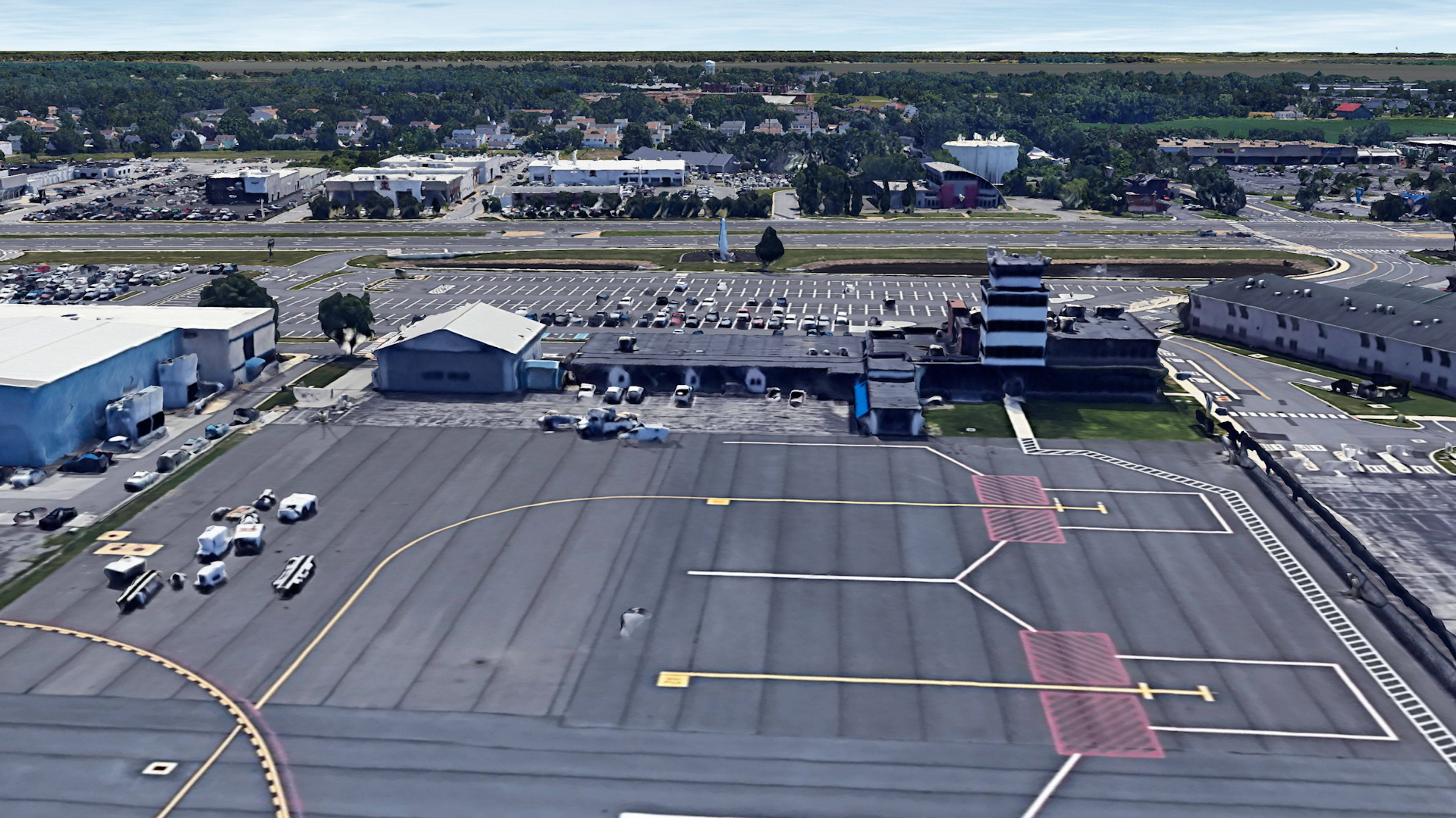 Aerial View of Wilmington New Castle Airport