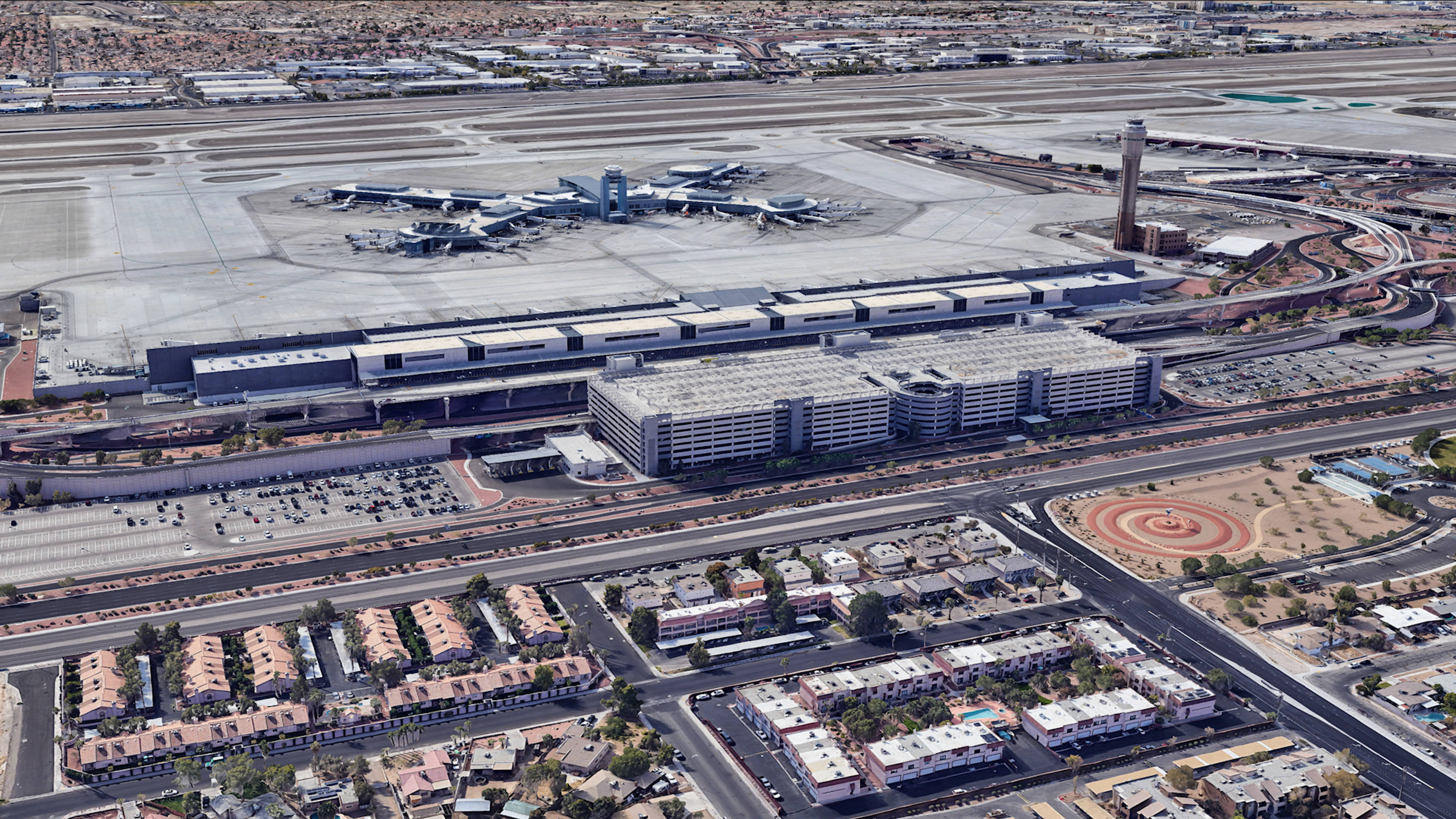  Aerial View of Las Vegas Airport Parking