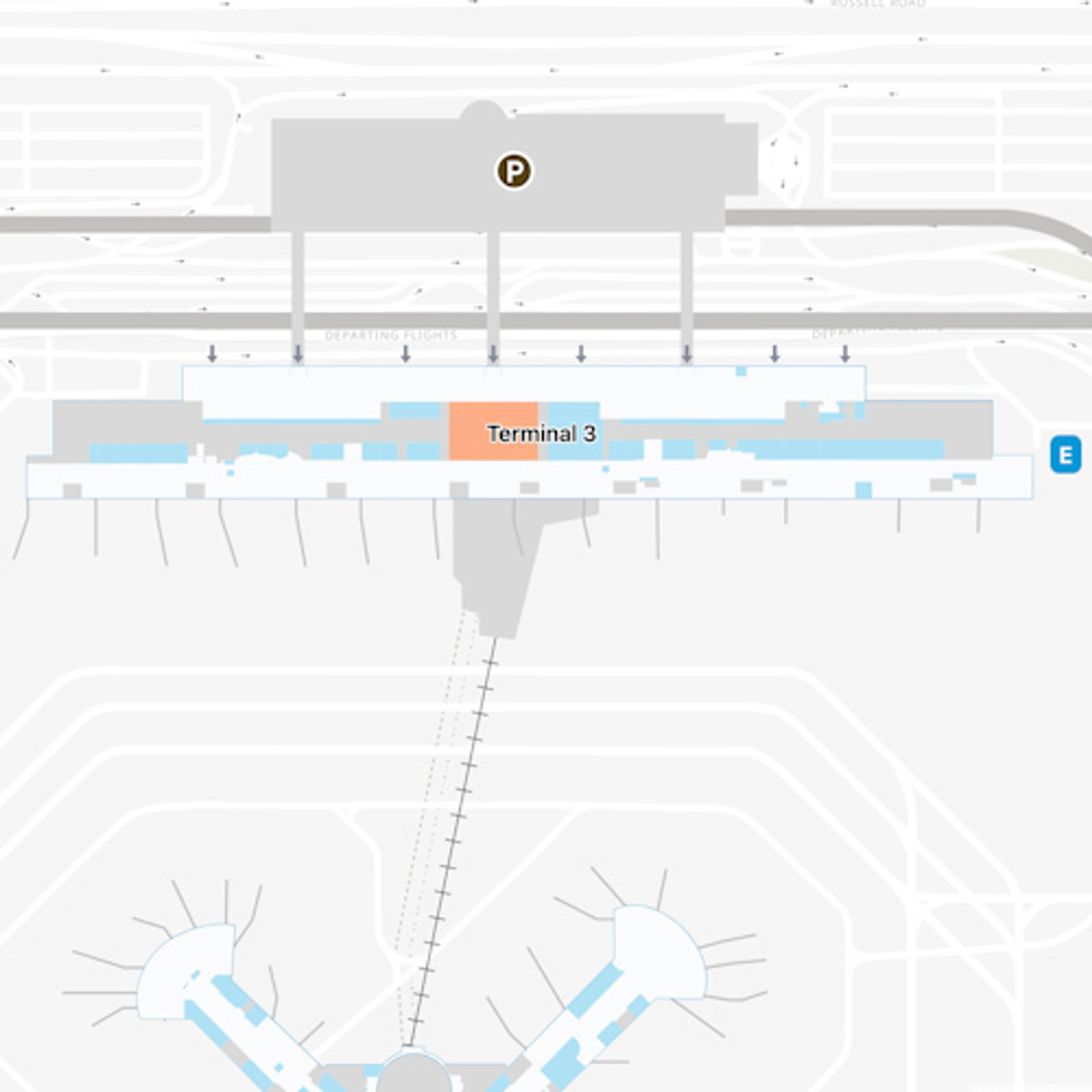 LAS Concourse E Map