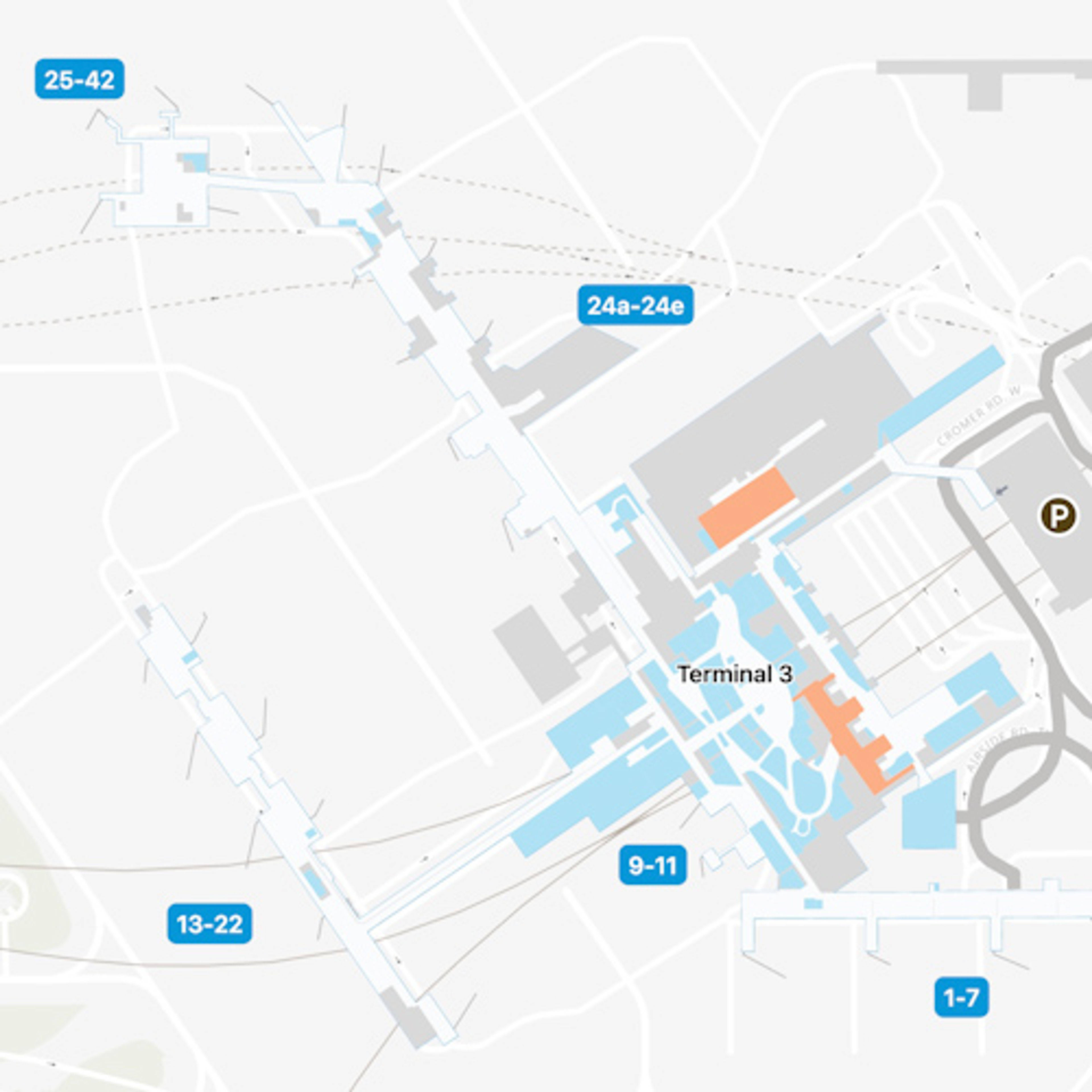 LHR Terminal 3 Map