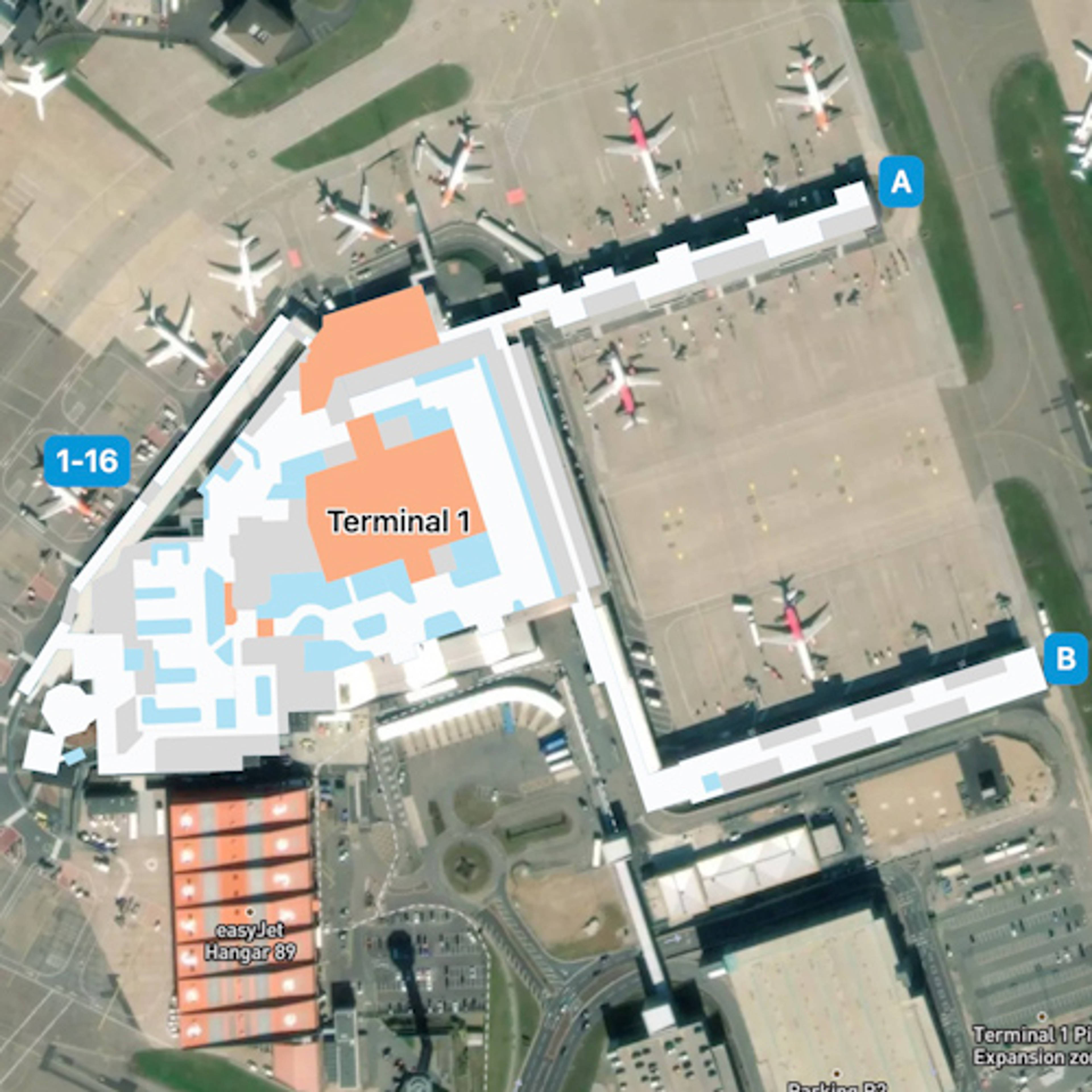 London Luton Airport LTN Terminal Overview Map