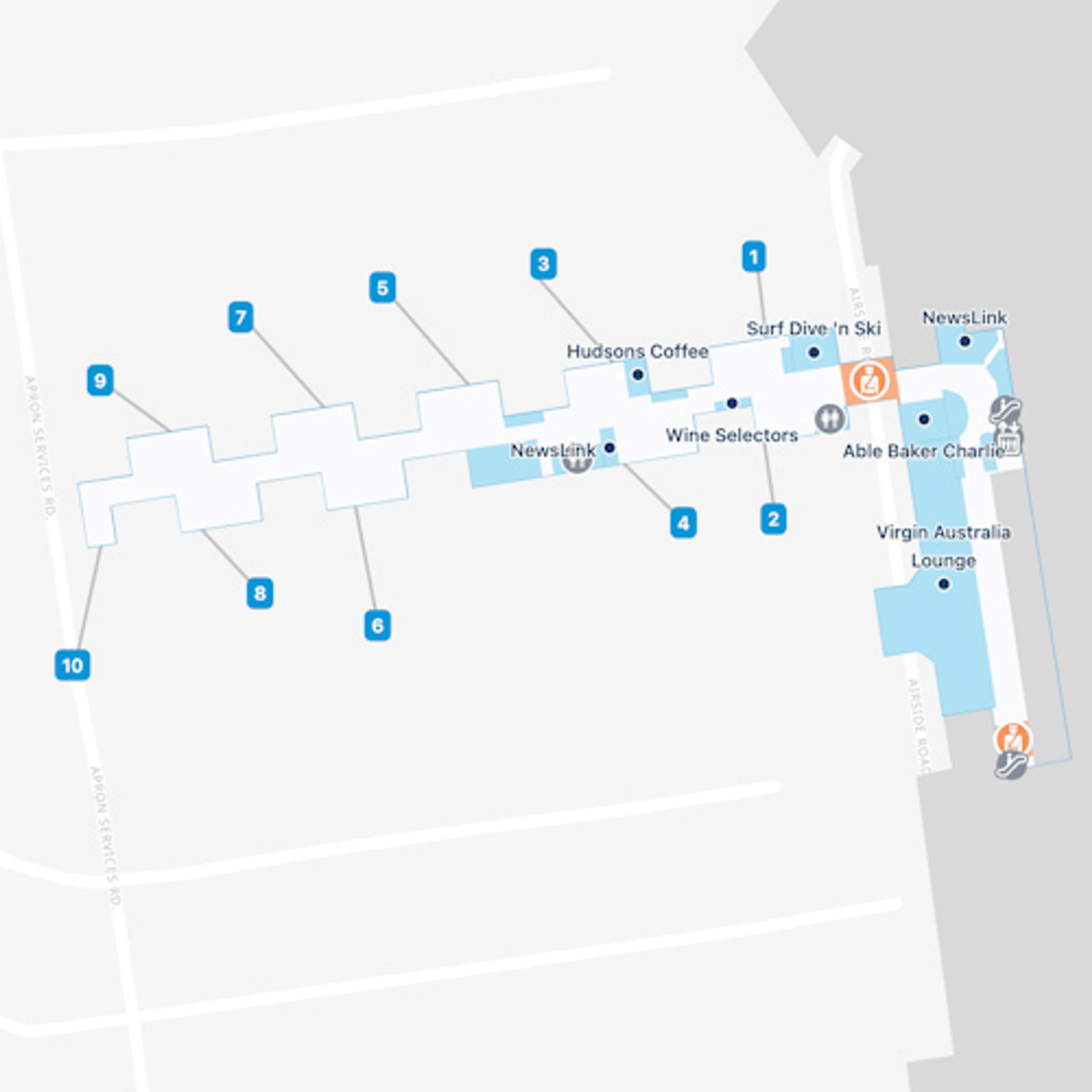 Melbourne Airport MEL Terminal 3 Map