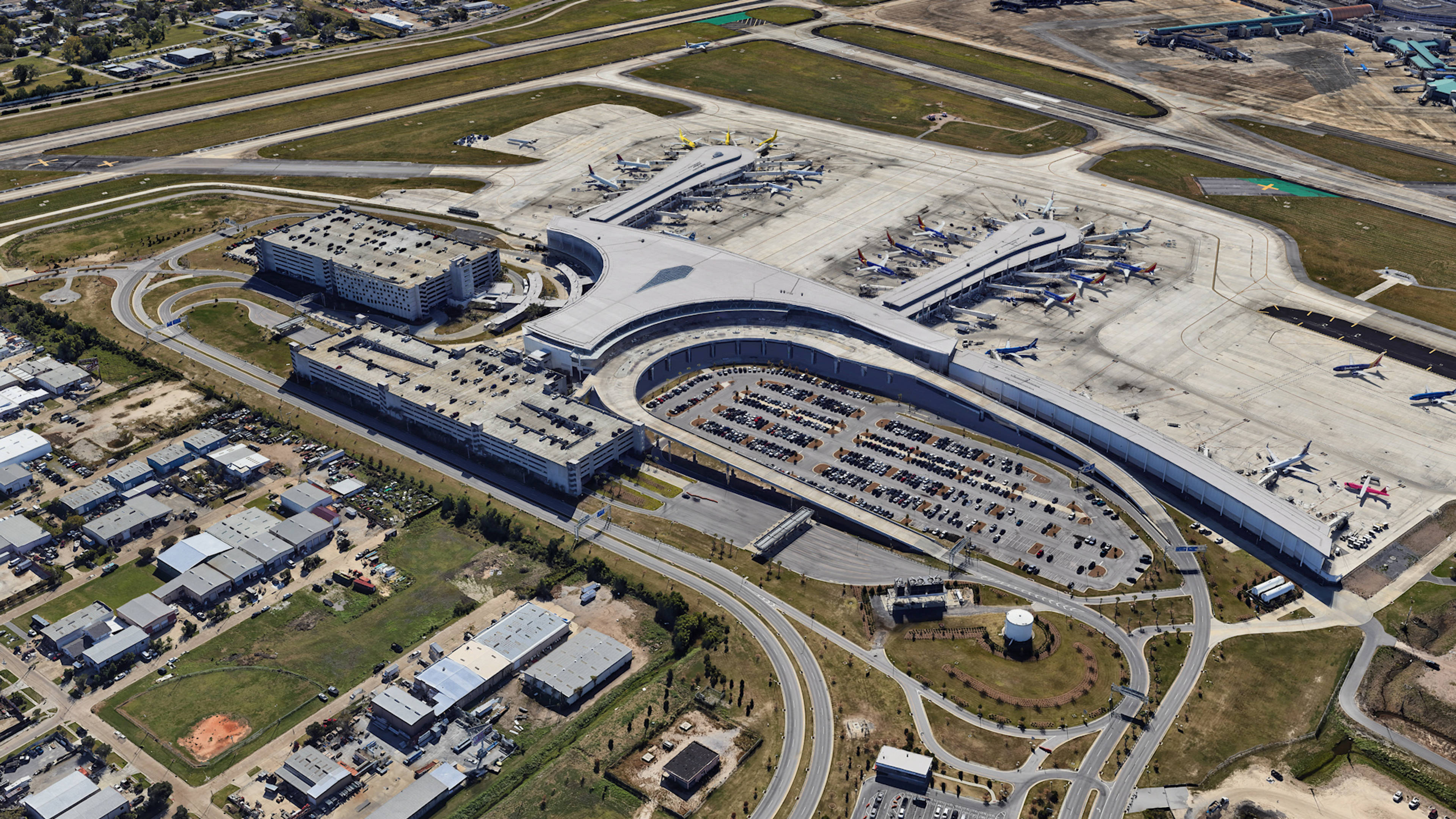  Aerial View of New Orleans Airport Parking