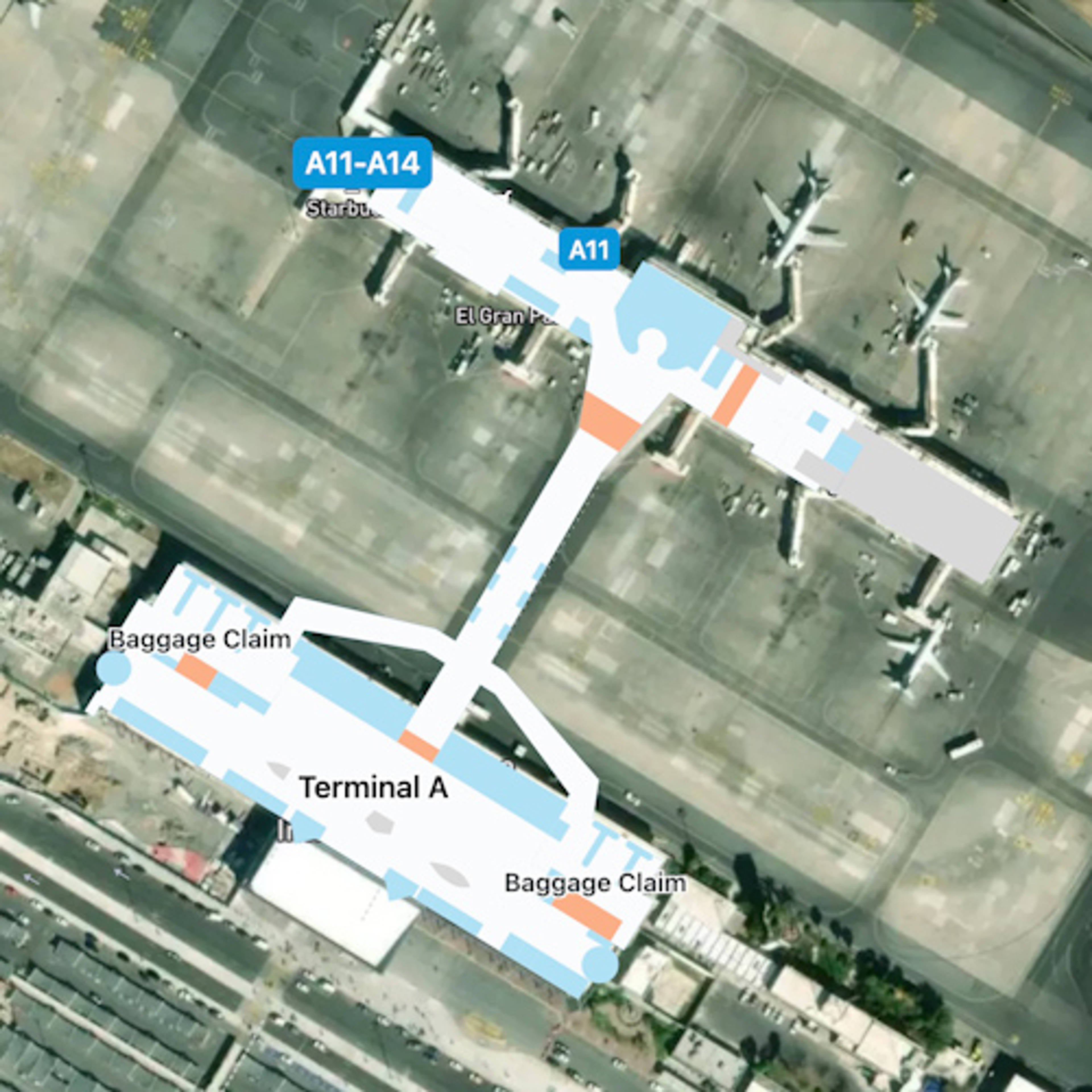 Monterrey Escobedo Airport MTY Terminal Overview Map