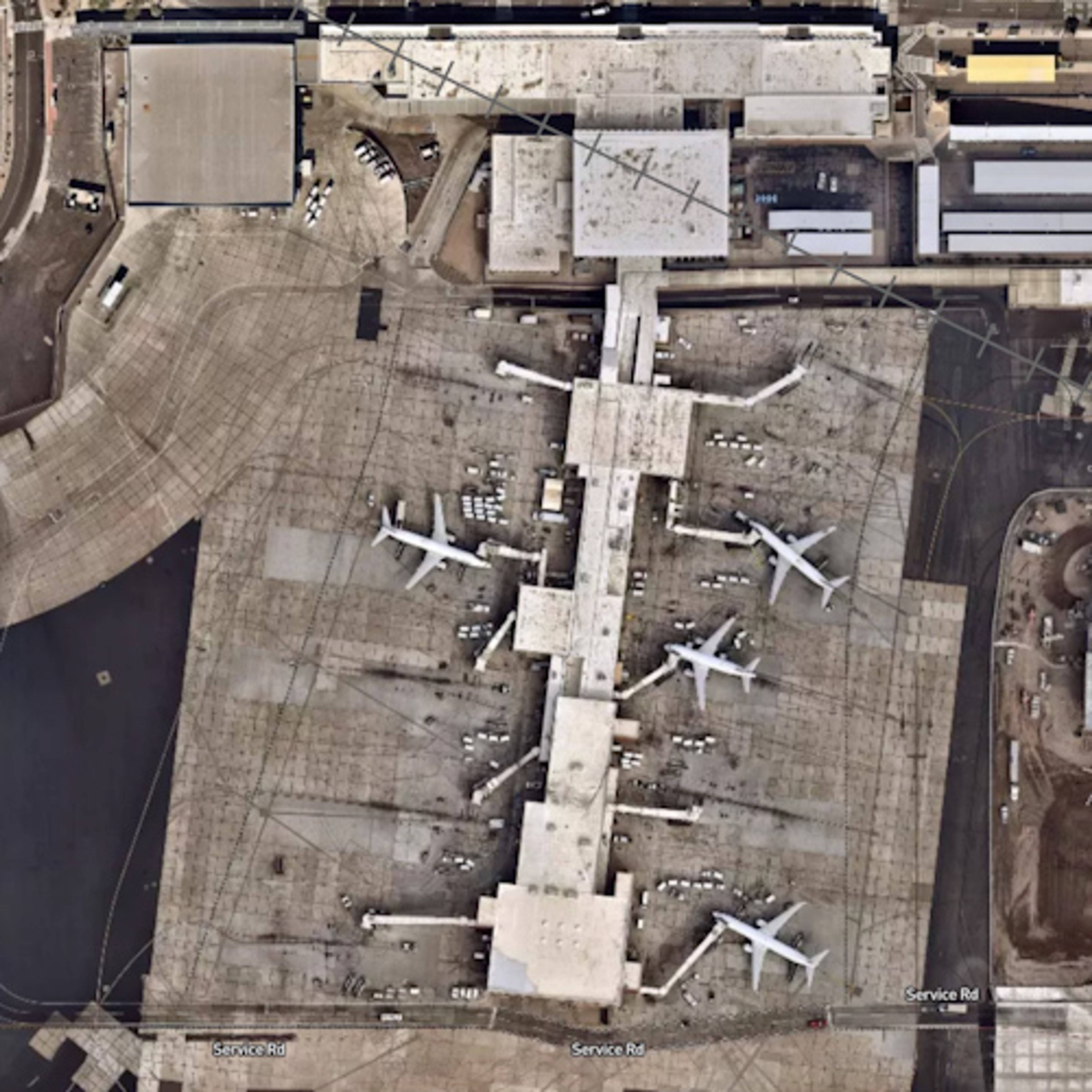 Phoenix Sky Harbor Airport PHX Terminal 2 Map