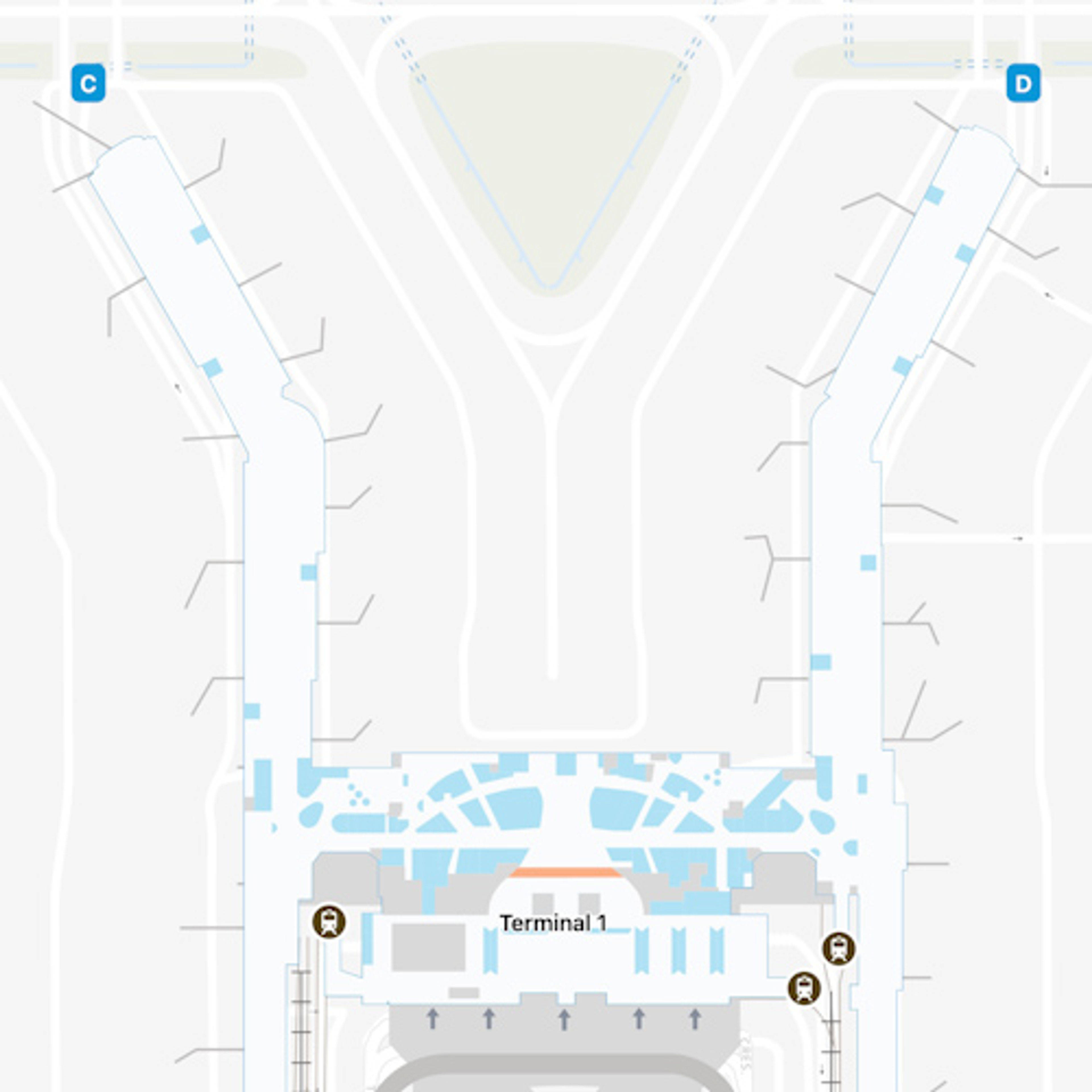 SIN Terminal 1 Map