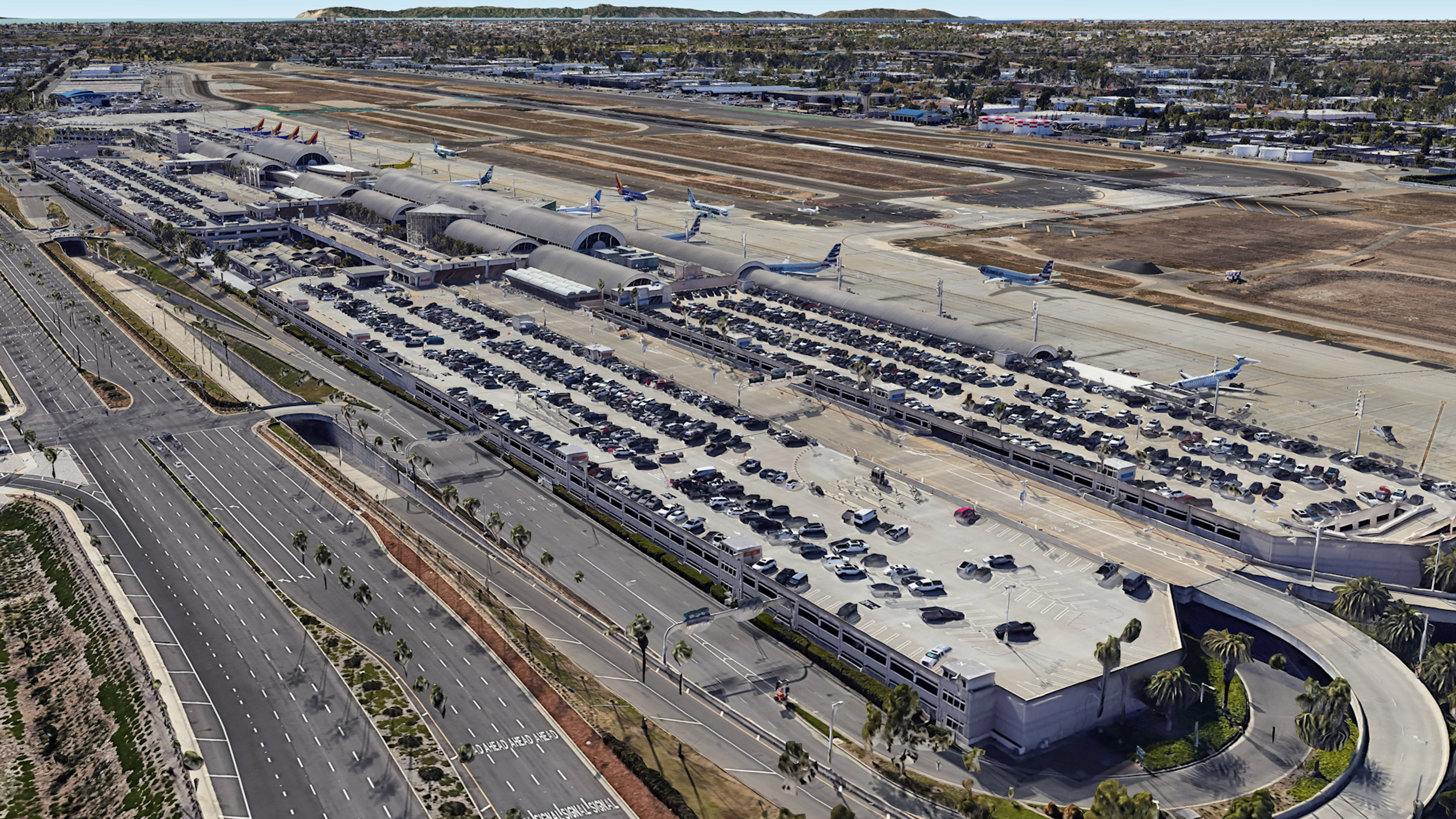  Aerial View of Orange County Airport Parking