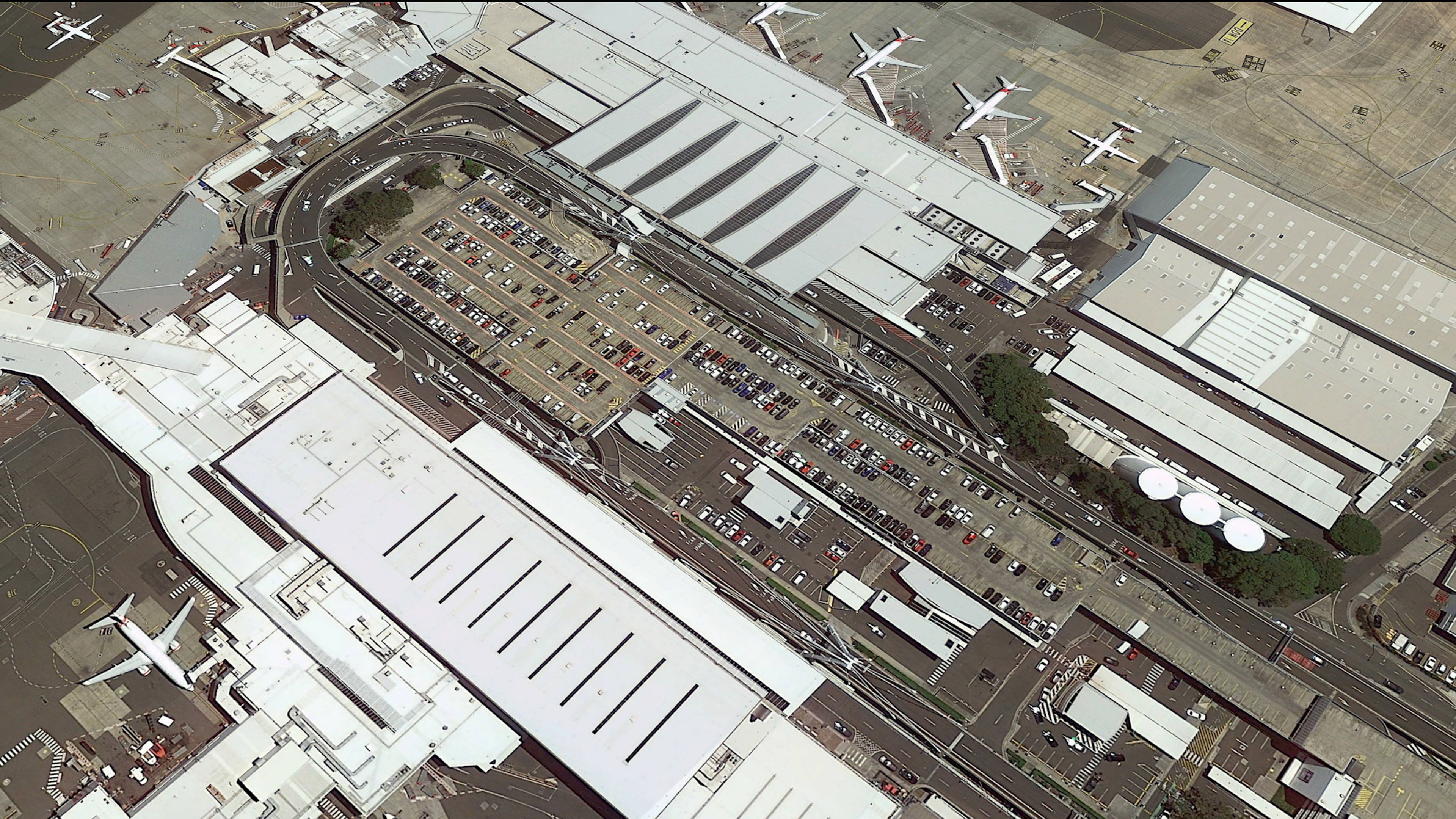 Aerial View of Sydney Kingsford Airport Parking
