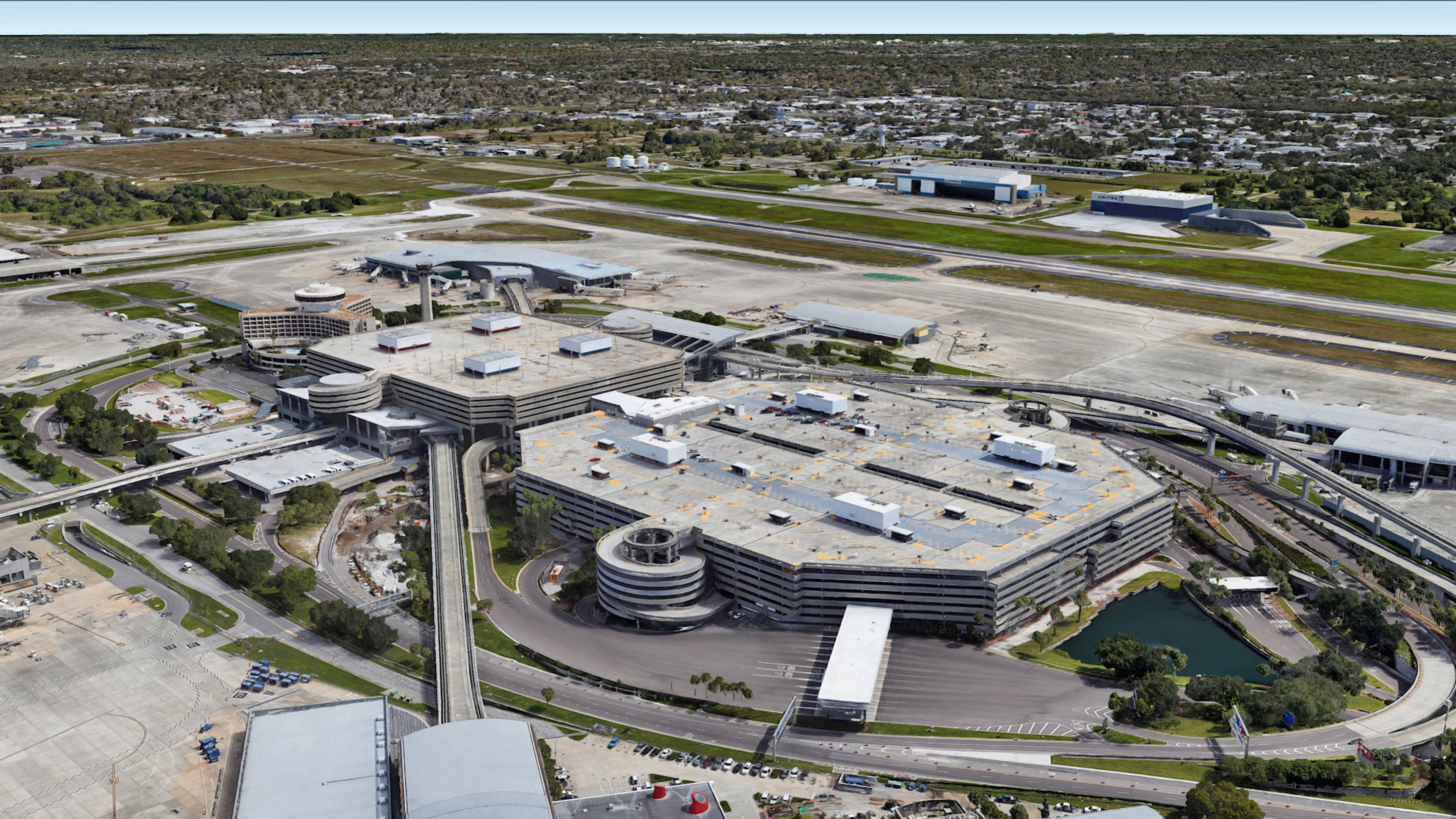  Aerial View of Tampa Airport Parking