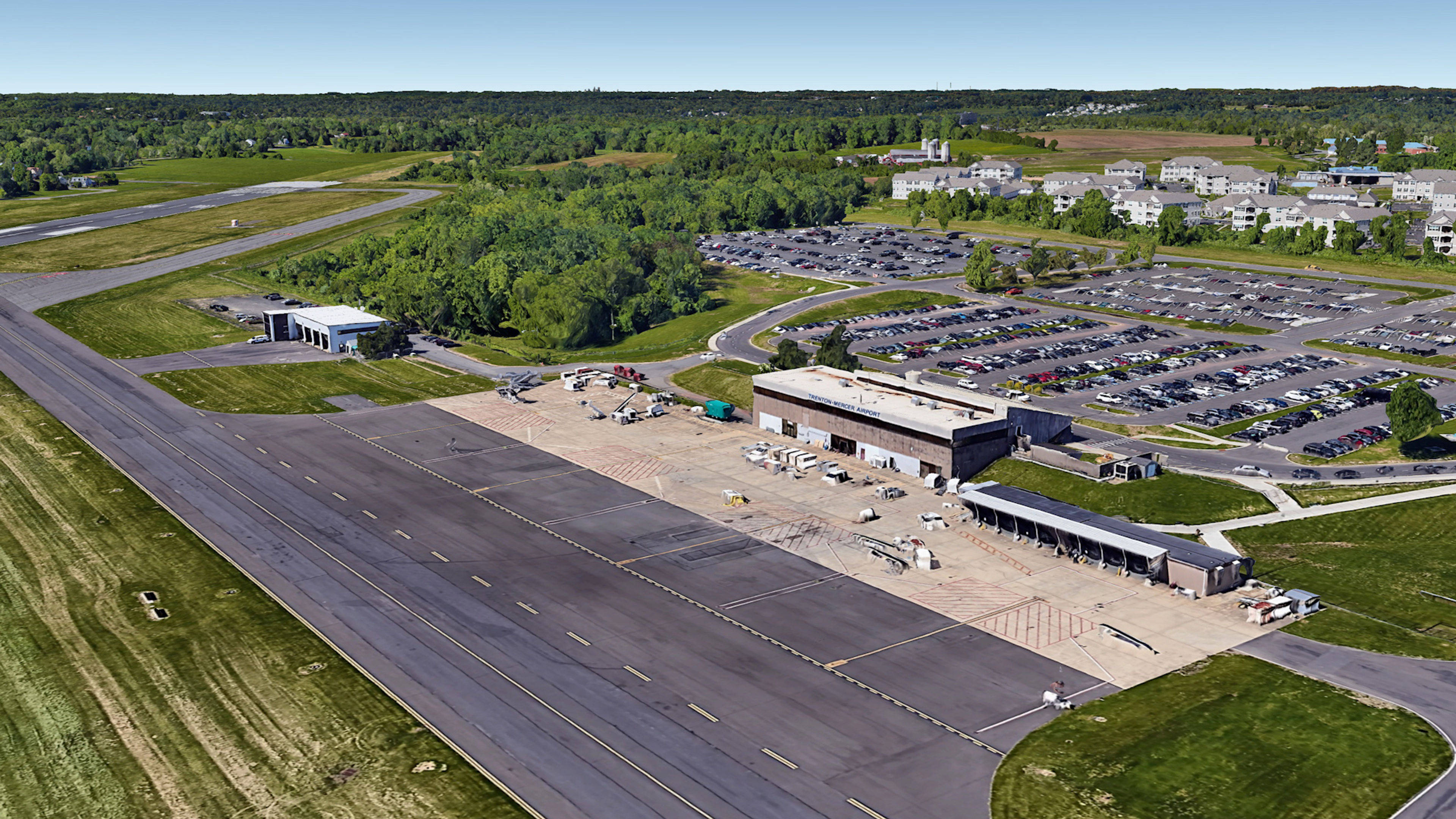 Aerial View of Trenton Mercer Airport