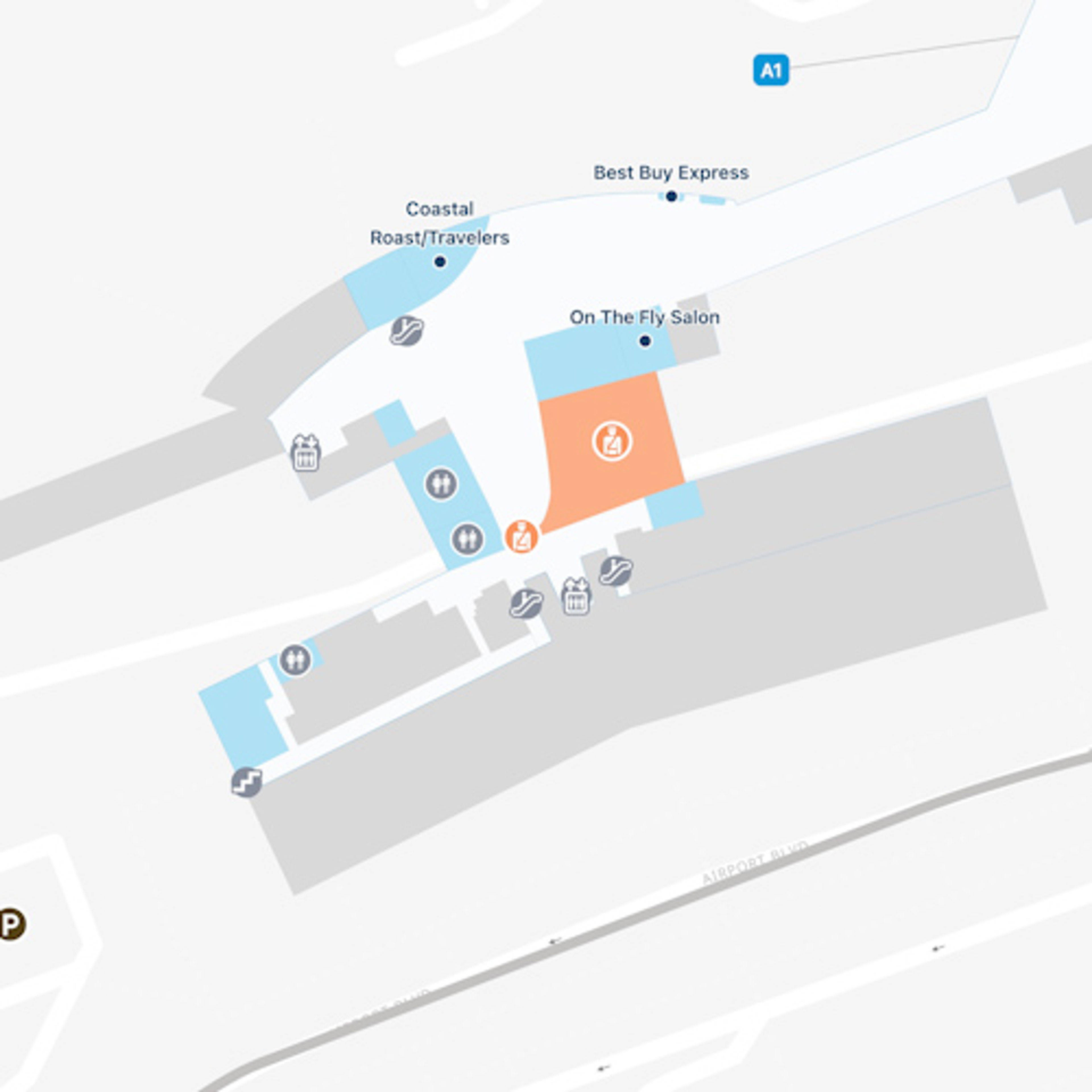 XNA Main Terminal Map