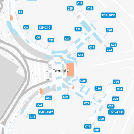 Boston Logan Airport Terminal C Map & Guide