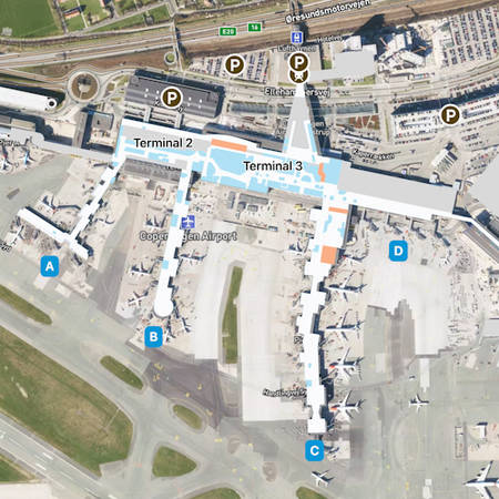 Copenhagen airport map guide to cph s terminals