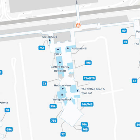 Los Angeles Airport Terminal 7 Map & Guide