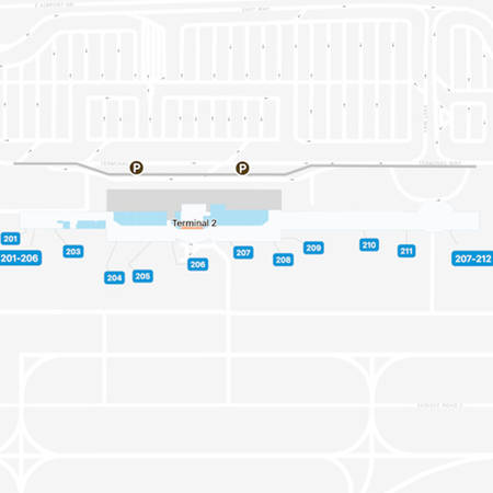 LA Ontario Airport Terminal 2 Map & Guide