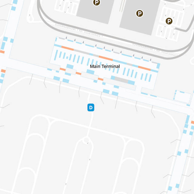 Bangkok Airport Concourse D Map & Guide