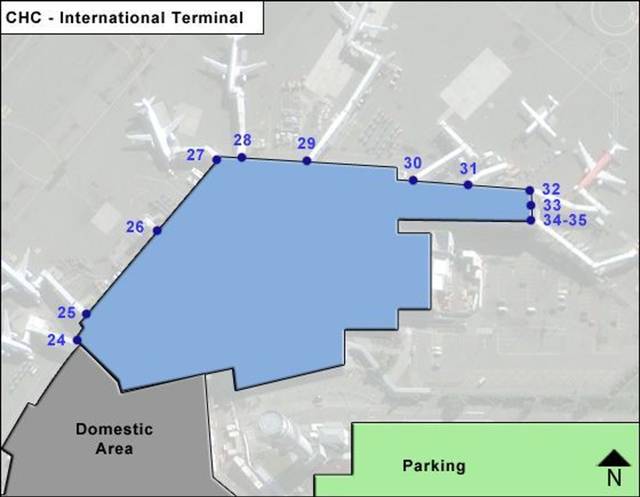Christchurch Airport Domestic Area Interactive Map & Guide