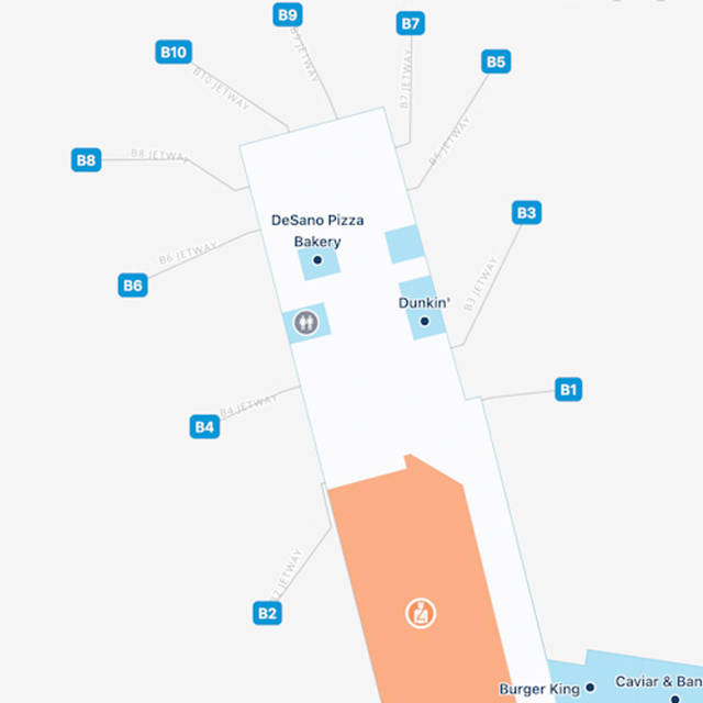 Charleston Airport Concourse B Map & Guide