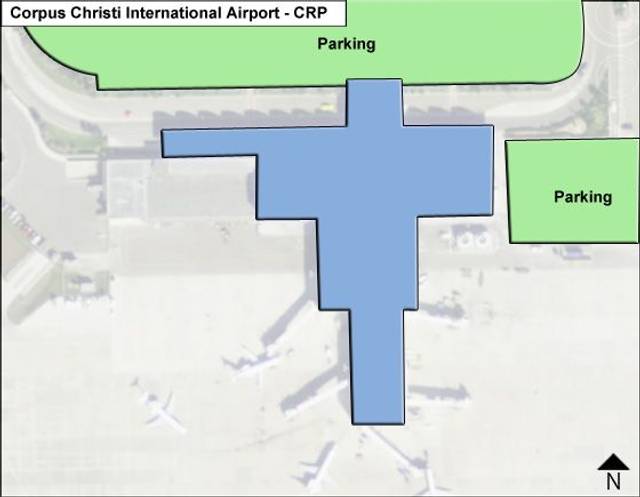 Corpus Christi Airport Map Guide To CRP S Terminals   Corpus Christi CRP Terminal Map 