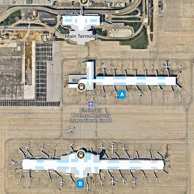 Cincinnati Airport Map Guide to CVG's Terminals