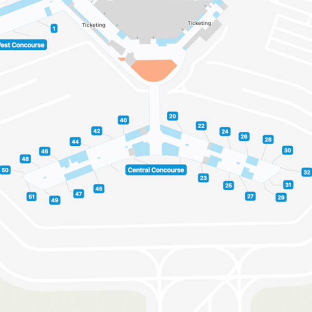 Houston Hobby Airport Map: Guide to HOU's Terminals - iFLY