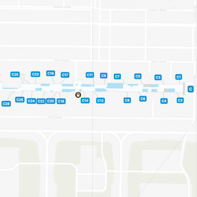 Washington Dulles Airport Concourse C Map Guide   Washington Dulles IAD Concourse C 