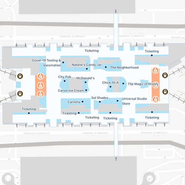 Orlando Airport Airside D Interactive Map & Guide