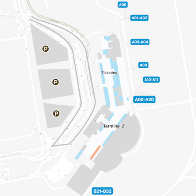 Nice Airport Terminal 2 Map & Guide