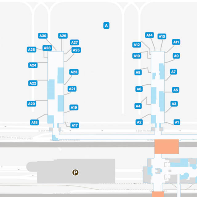 Phoenix Airport Concourse A Map & Guide