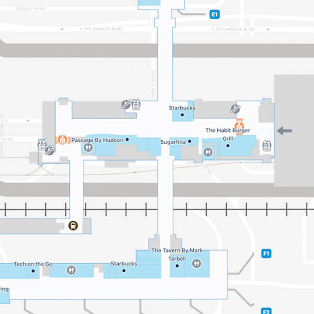 Phoenix Airport Terminal 4 Interactive Map & Guide