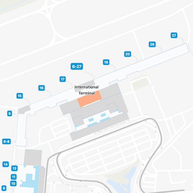 ho chi minh city airport terminal 2 map