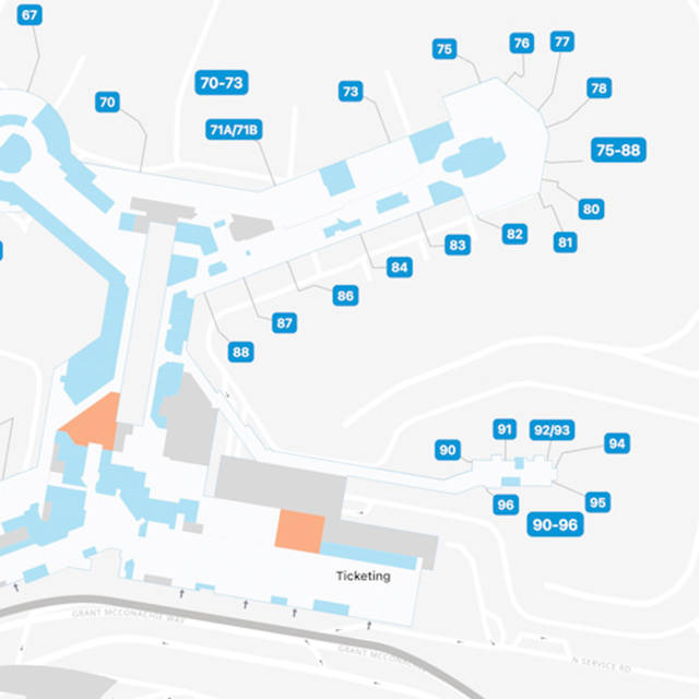 Vancouver Airport Concourse E Map & Guide