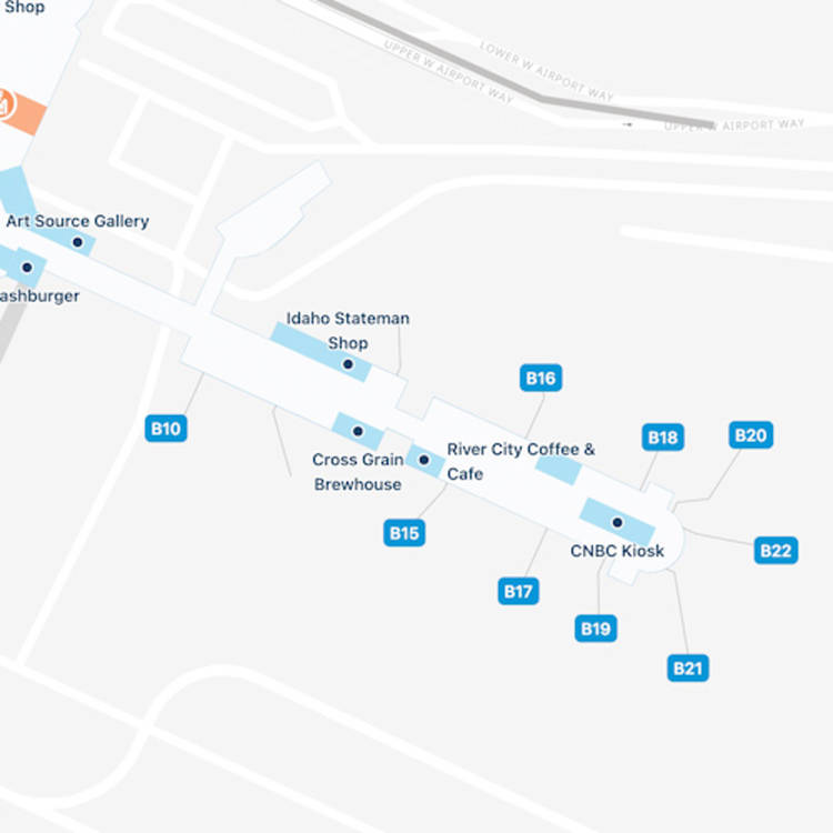 Boise Airport Concourse B Map & Guide